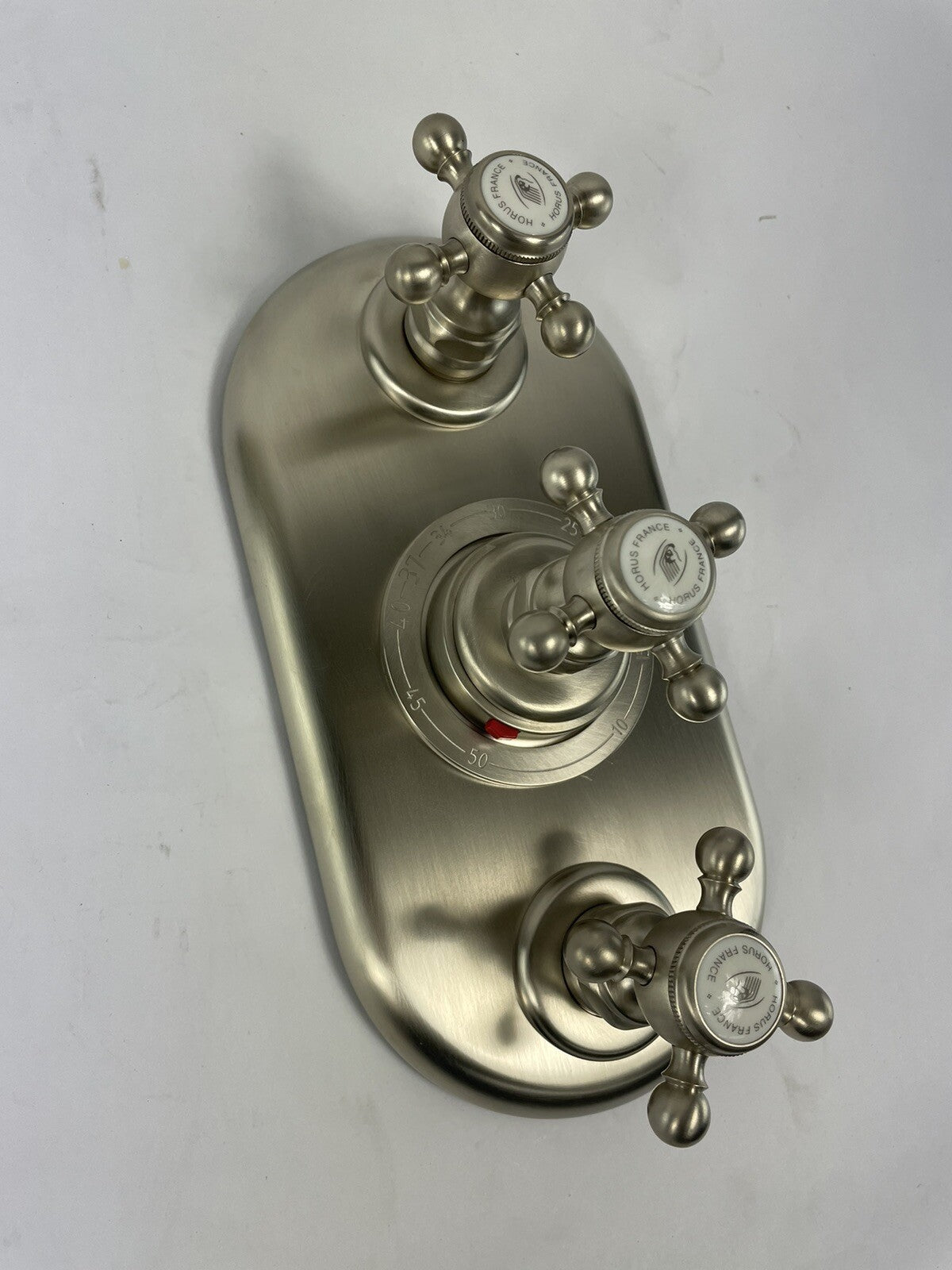 Horus France Julia 527 matte nickel thermostatic shower valve trim
