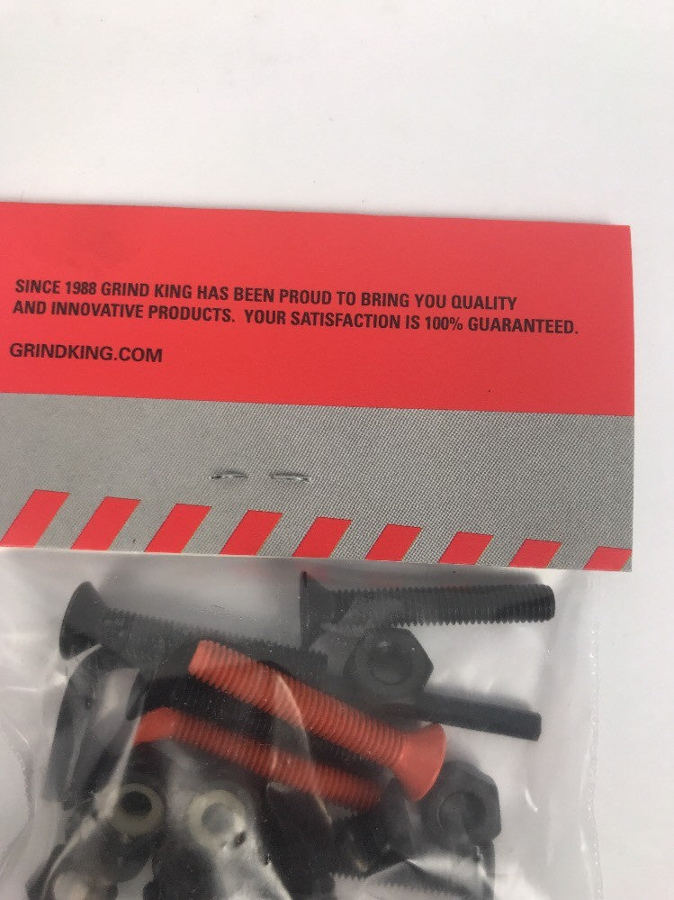 NOS Grind King SKATEBOARDS 1.25” Allen Skateboard Hardware 2 Orange Bolts