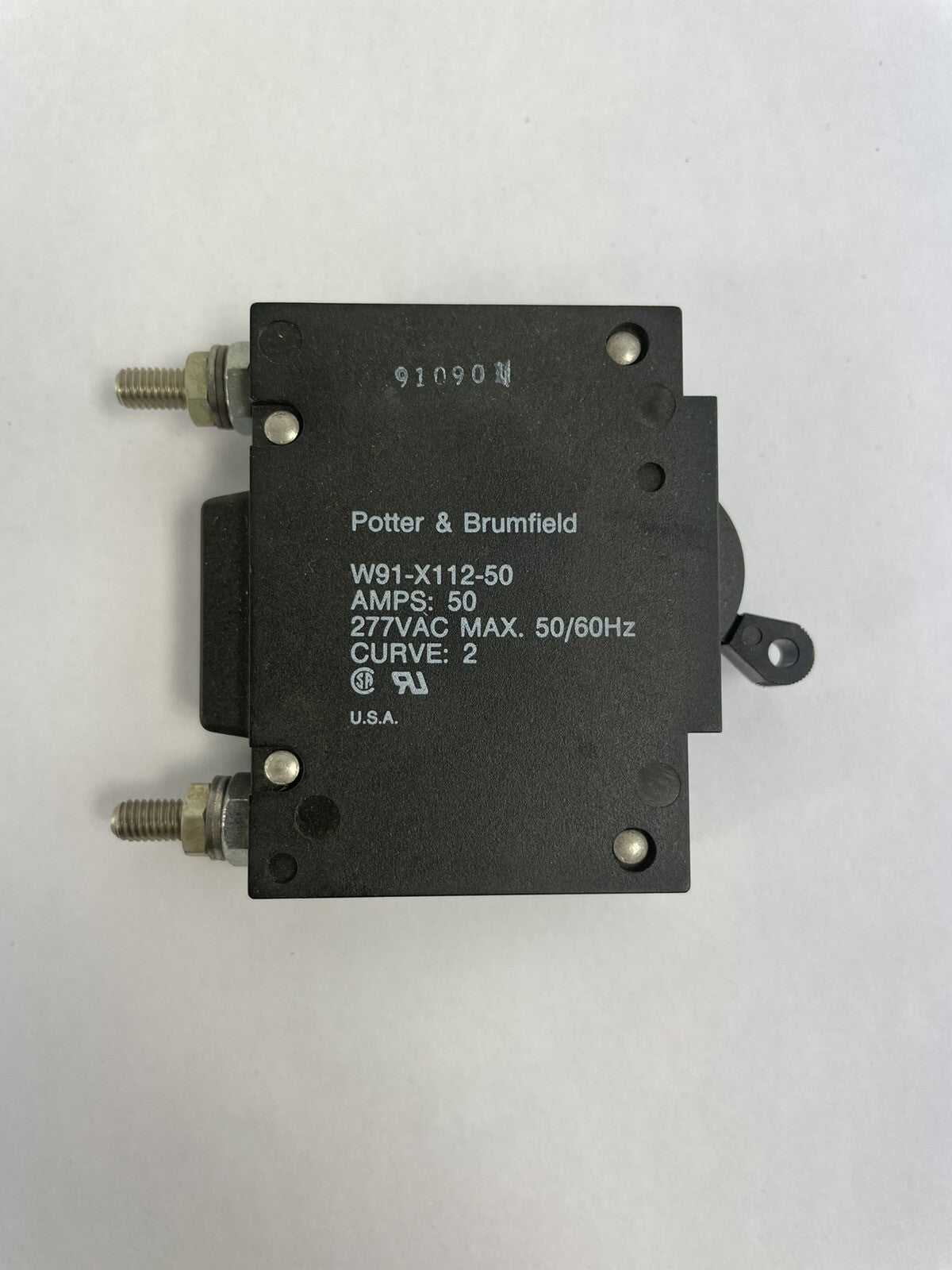 POTTER & BRUMFIELD W91-X112-50 TE Connectivity 50 Amp Hydraulic Magnetic Circuit