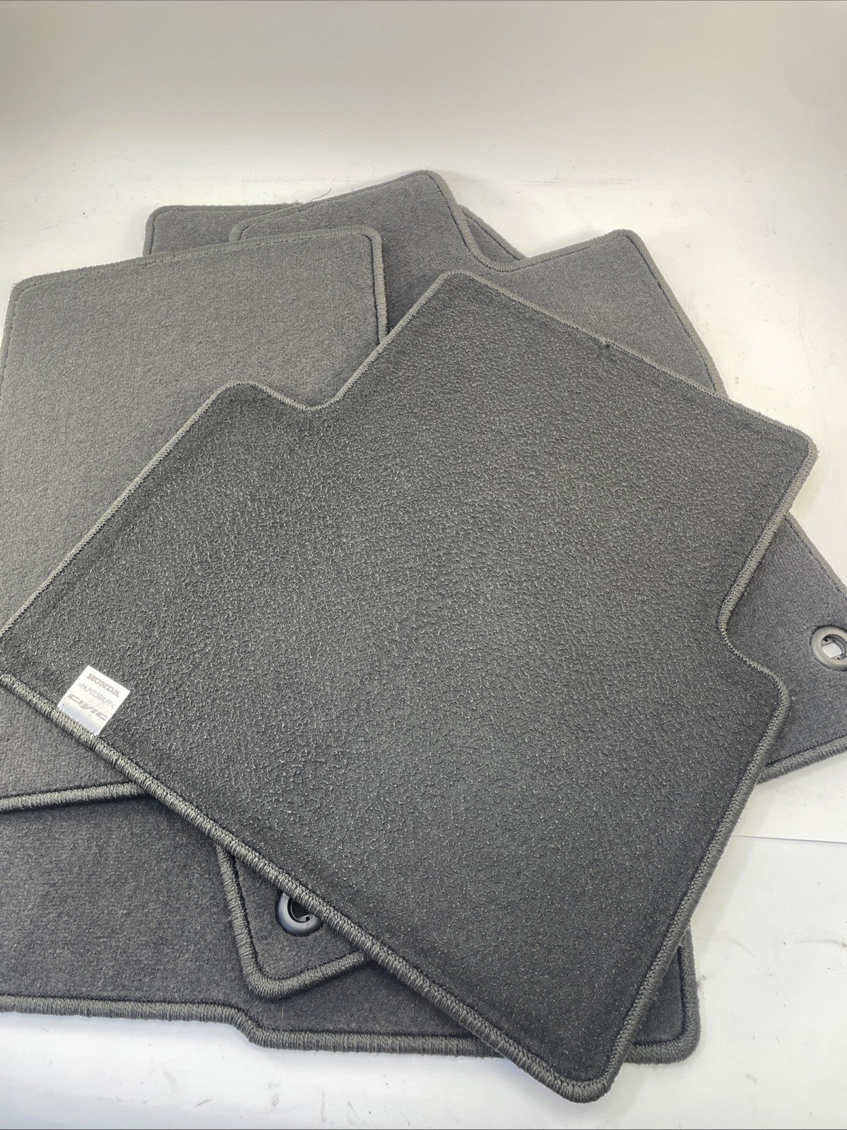 2016-2021 HONDA CIVIC Floor Mat Set of 4 OEM Factory Carpet =  Black - 08P15