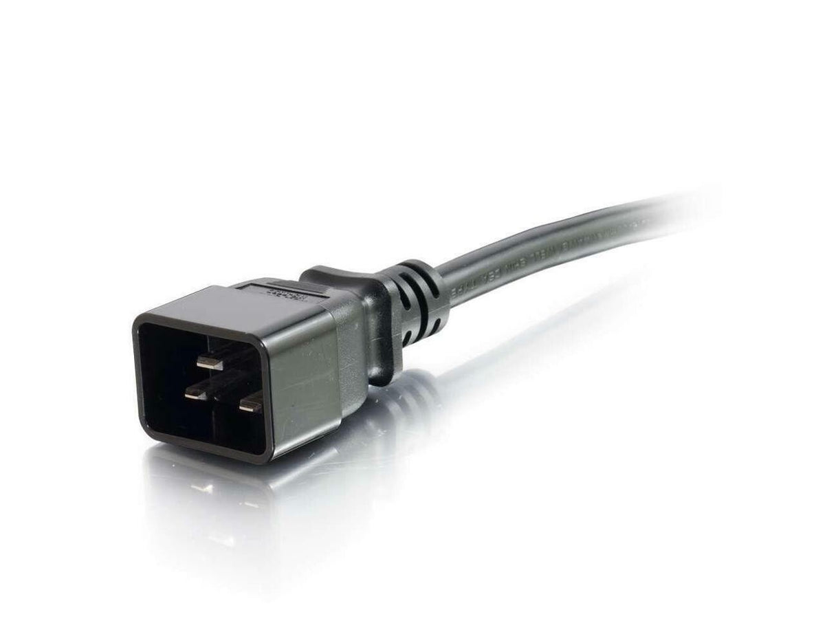 C2G 10341 14 AWG 250 Volt Power Cord - C14 to C15, TAA Compliant, Black 6 Feet