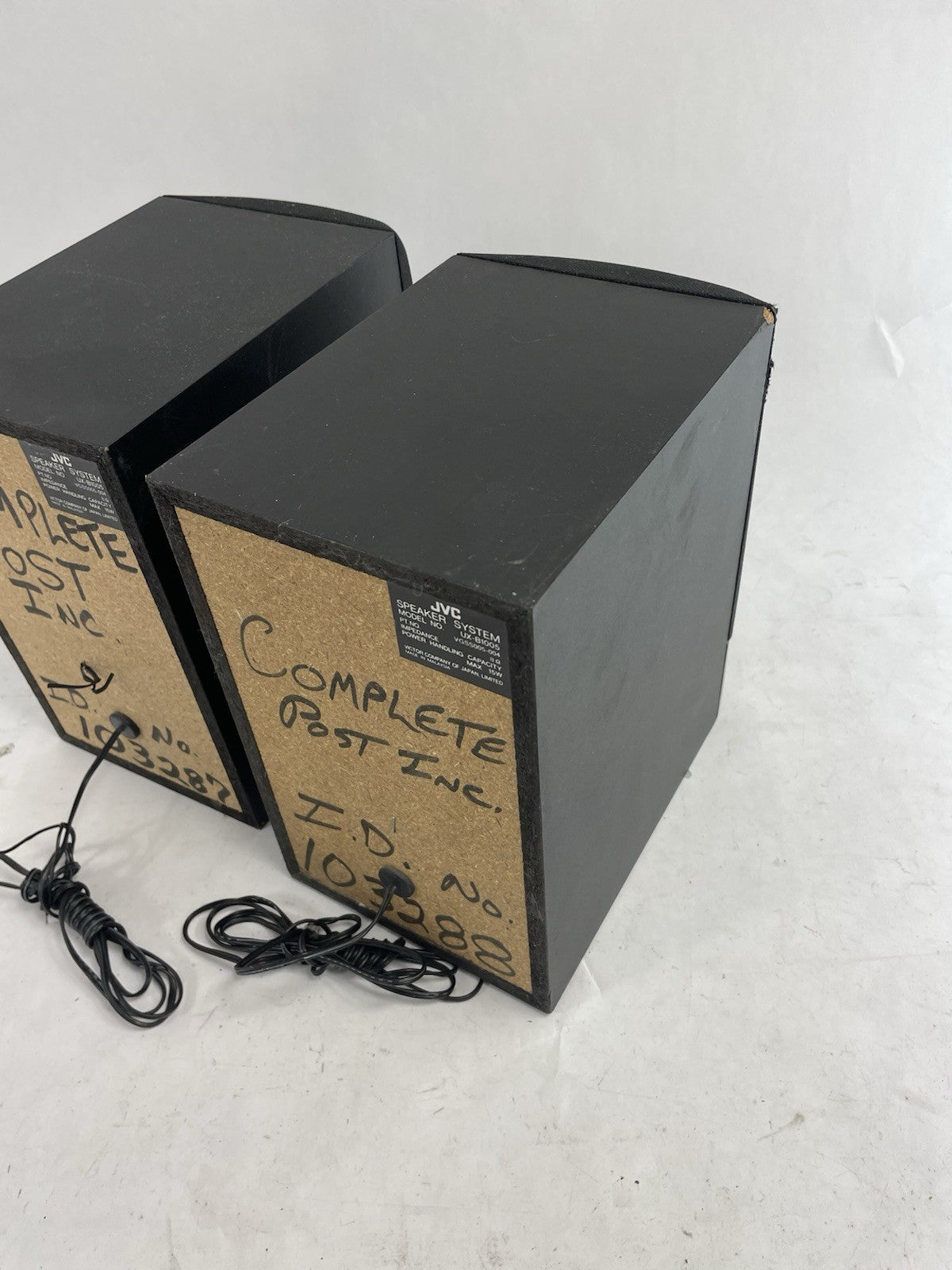 Vtg 90’s JVC Speakers System Model # UX-B1005 Impedance 8 Ohms-Both Sound GREAT!