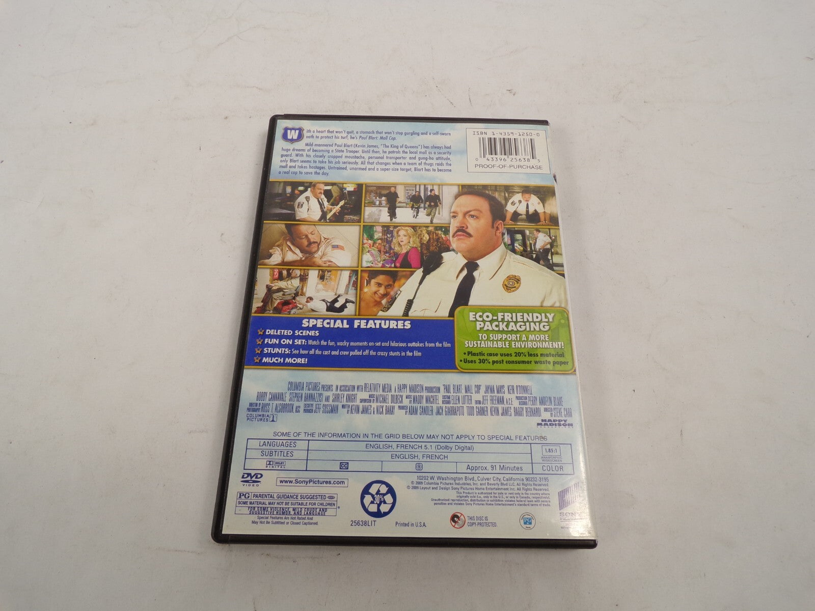Kevin James Paul Blart Mali Cop Don't Mess With His Mall DVD Movies