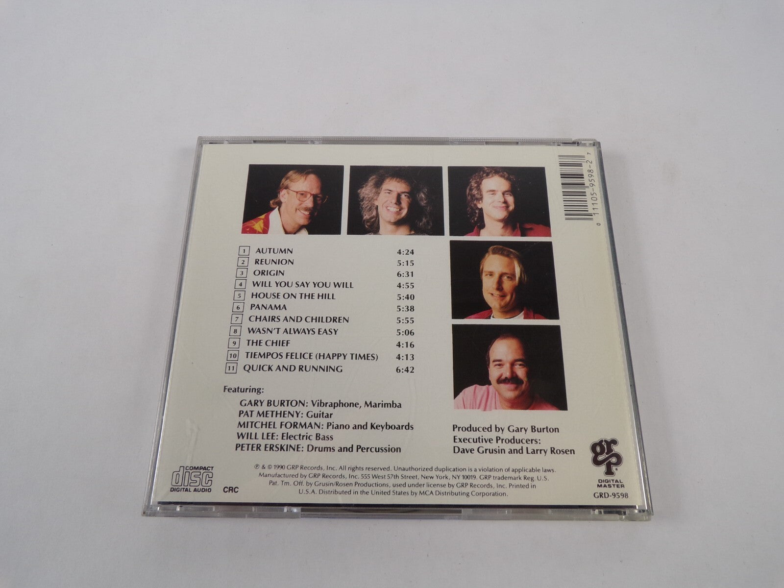 Gary Burton Reunion Pat Metheny Mitch Forman Will Lee Peter Erskine DigitalCD#46