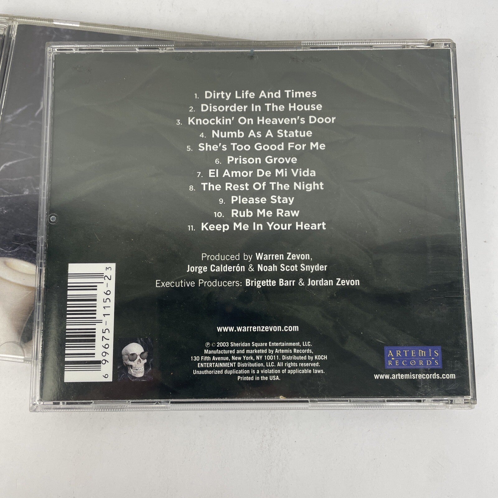 2. x Warren Zevon Audio CDs – The Wind, 2003 - W.Z. The Best Of, GENIUS, 2002