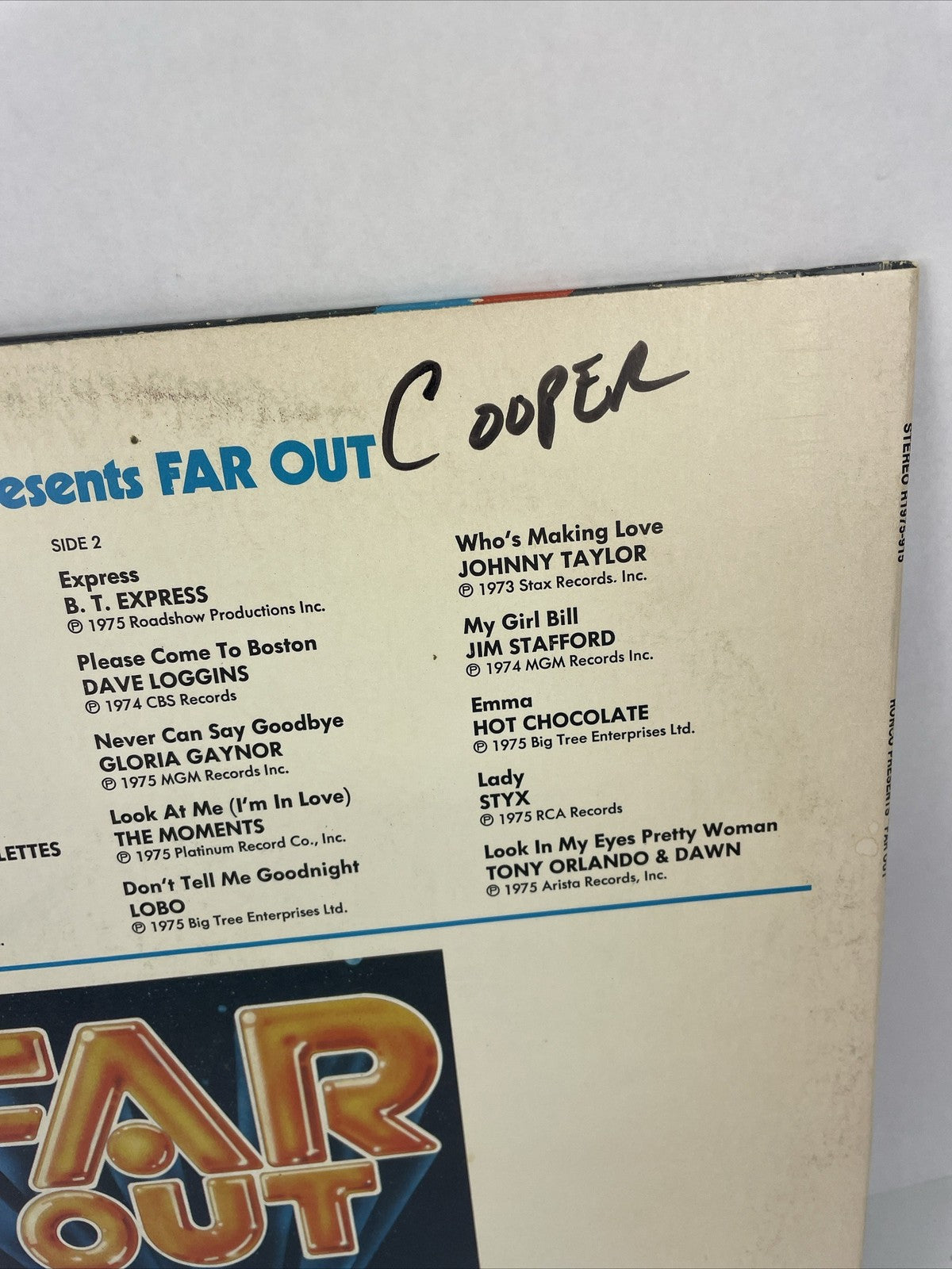 RONCO Presents "FAR OUT" As Seen on TV, R1975-915, 1975 VGC Manilow Sedaka