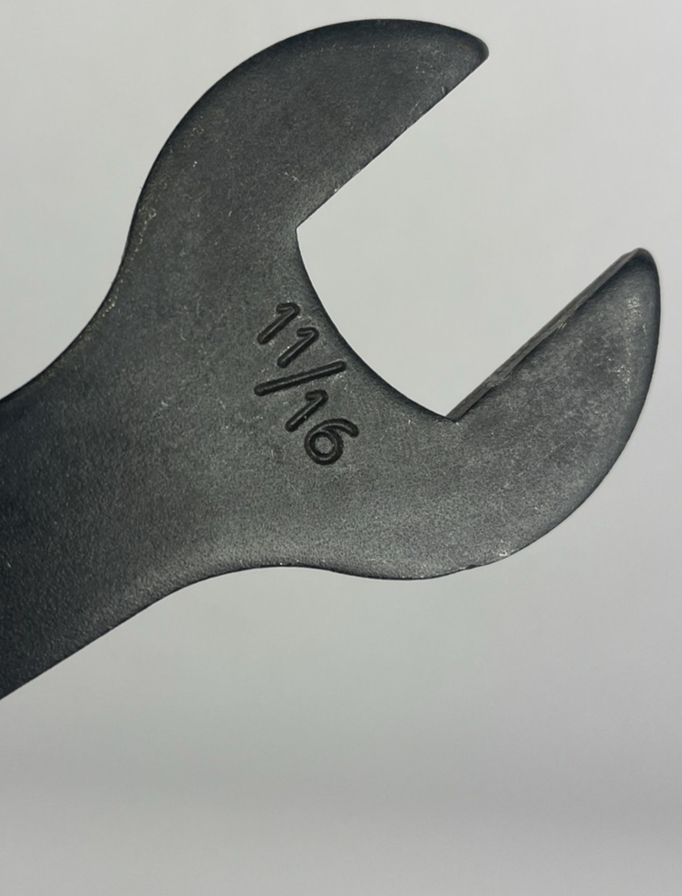 Vintage 11/16 - 19/32 Wrench DG20 Flat Crescent Wrench Tool - Made in the USA