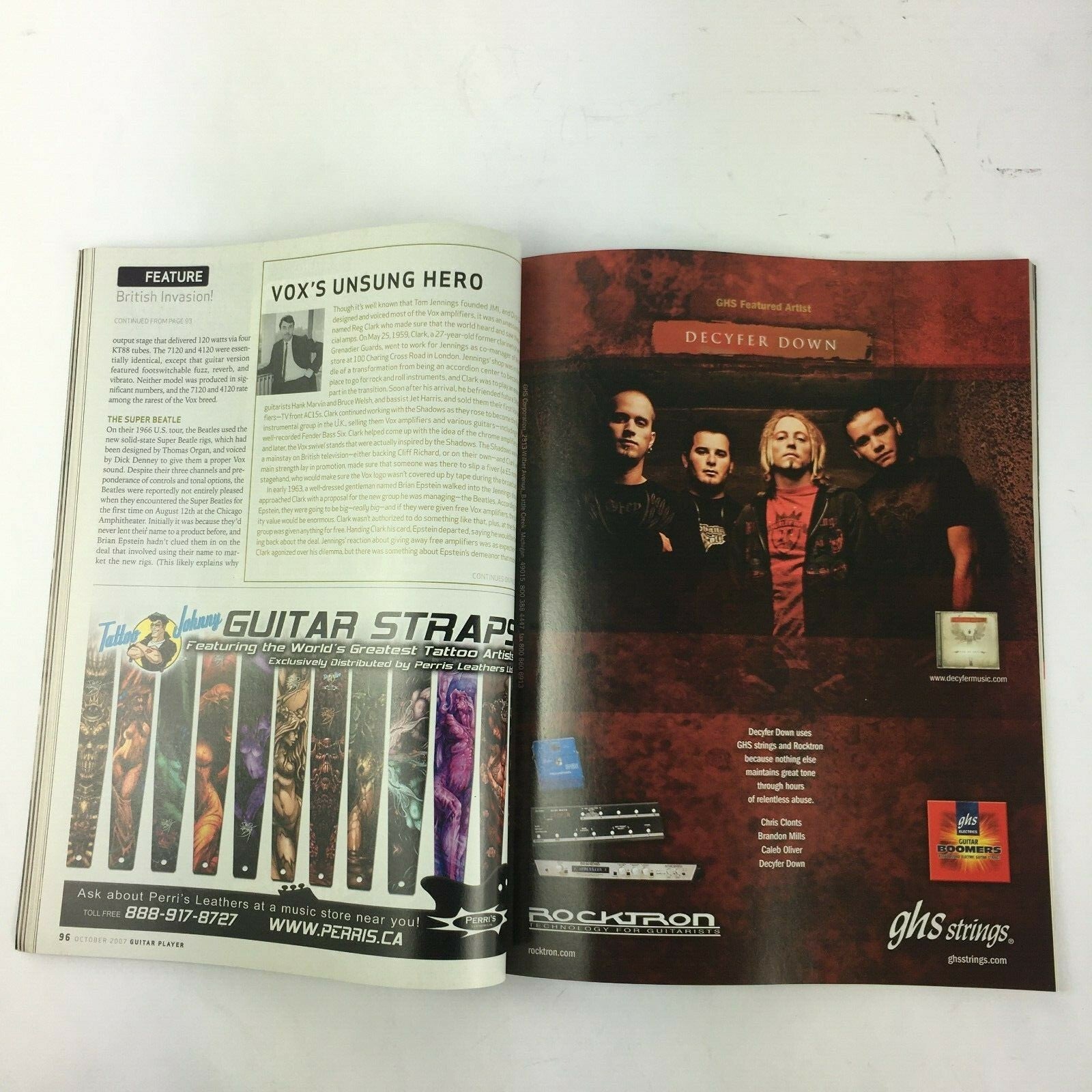 October2007 Guitar Player Magazine The VoxStory George Lynch Maroon5 DannyGatton