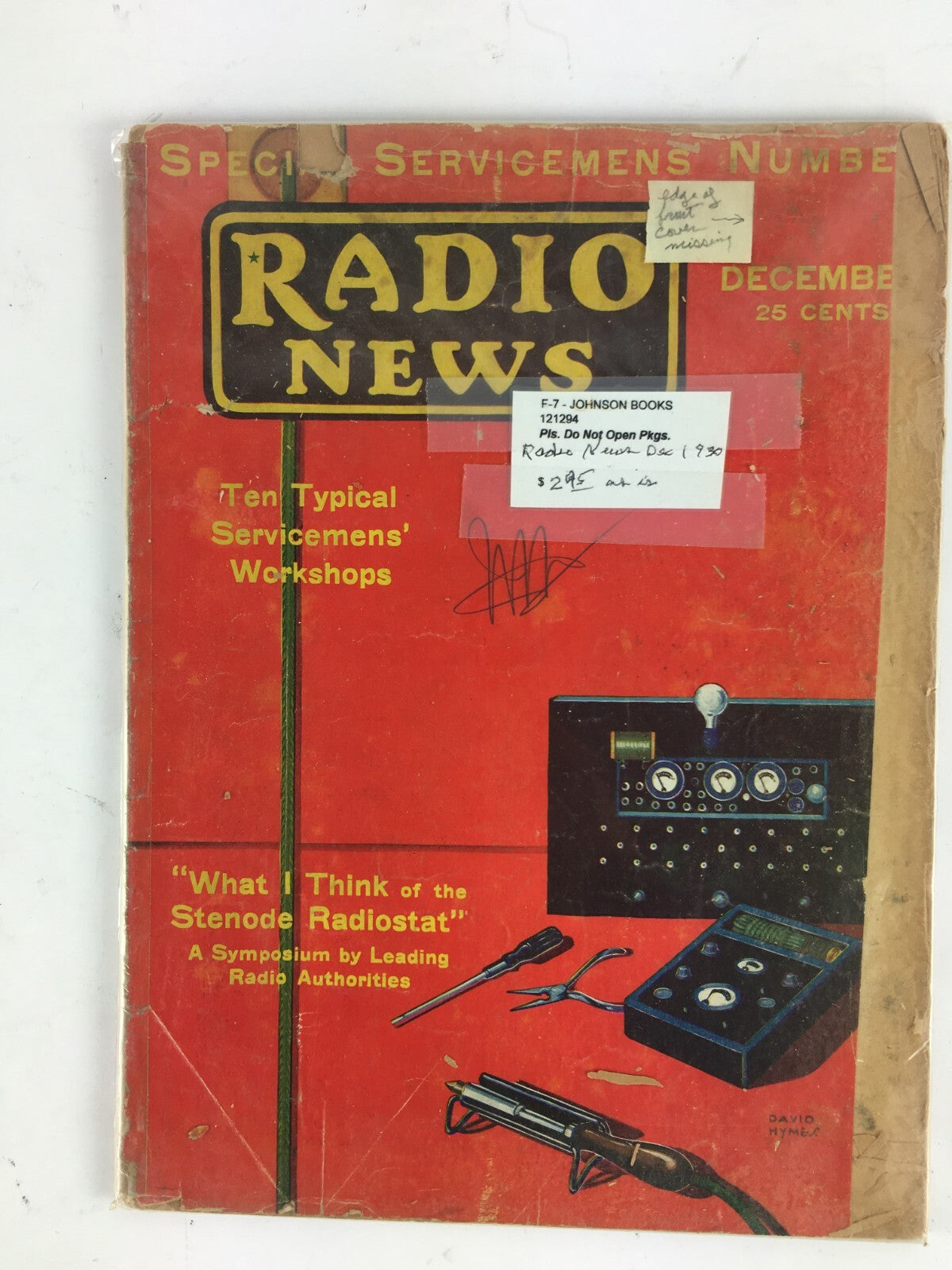 December 1930 Radio News Magazine Ten Typical Servicemens Workshops Radiostat