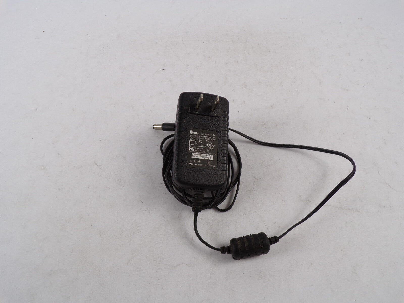 Geniune Ktec KSAS024120050HU Output 12 V  1.5 A Power Supply Adapter A56