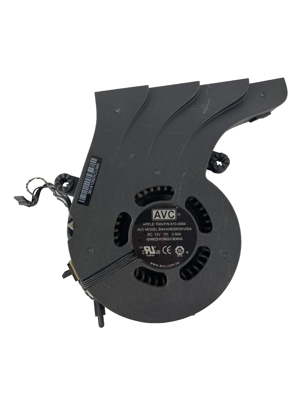 AVC Apple Fan P/N 620-3941 AVC Model BA08825B12U DC12V - Wire CPU Cooling Fan