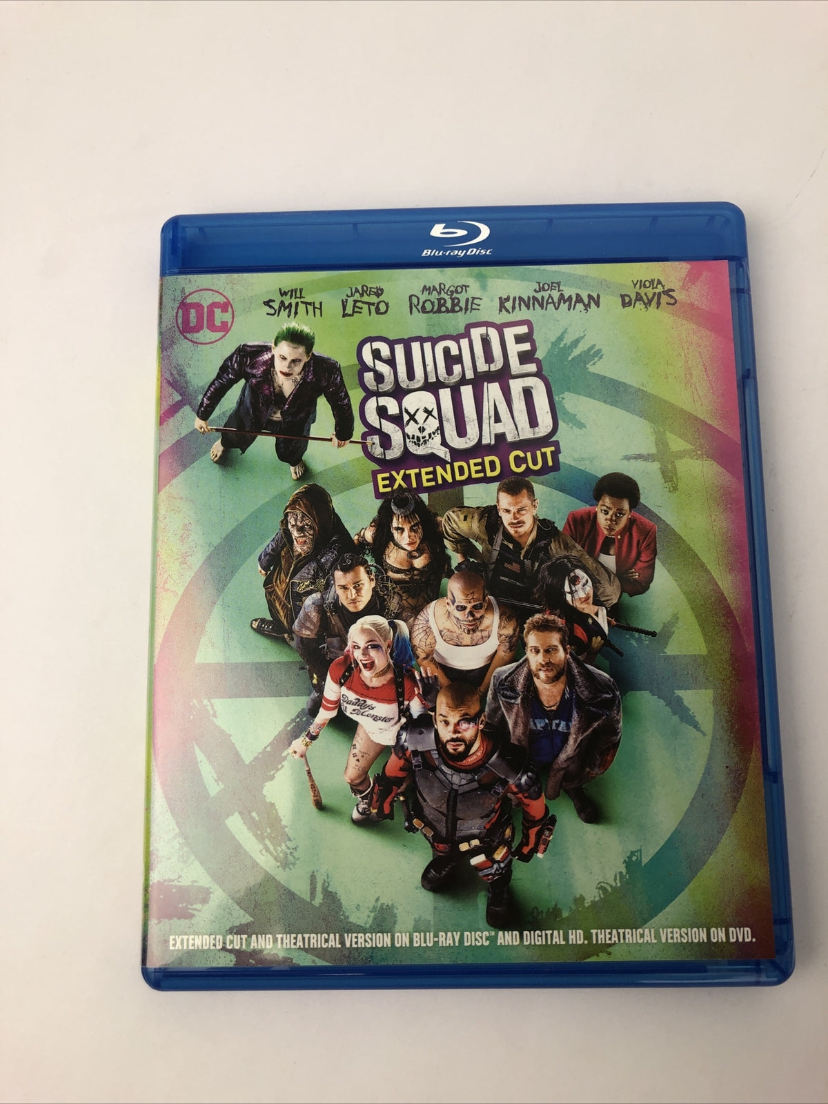 Suicide Squad Extend Cut Blu-ray DVD 2002 Will Smith Viola Davis Jared Leto Mint