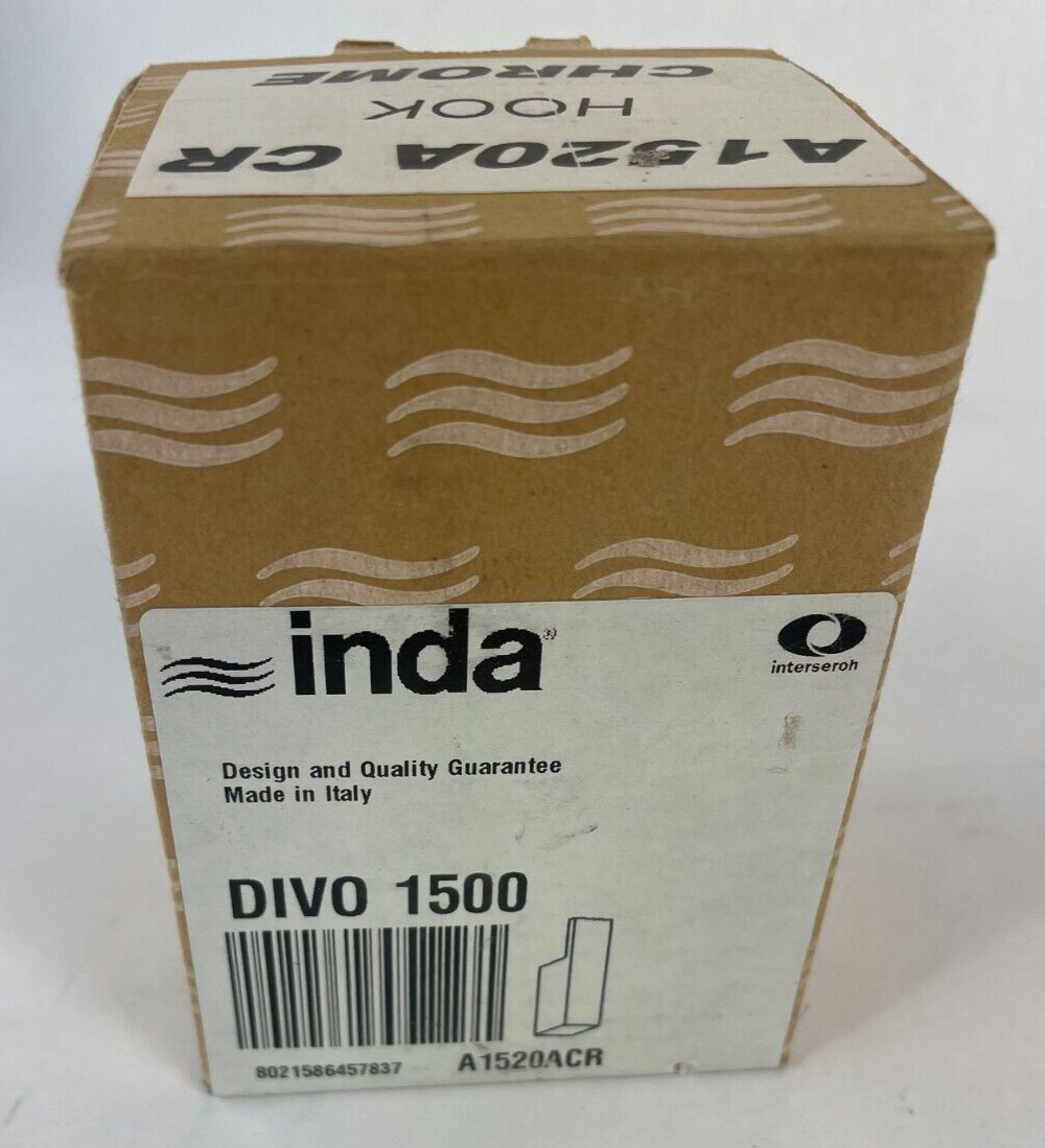 Inda Divo 1500 A1520A CR polished chrome wall mounted clothes hook
