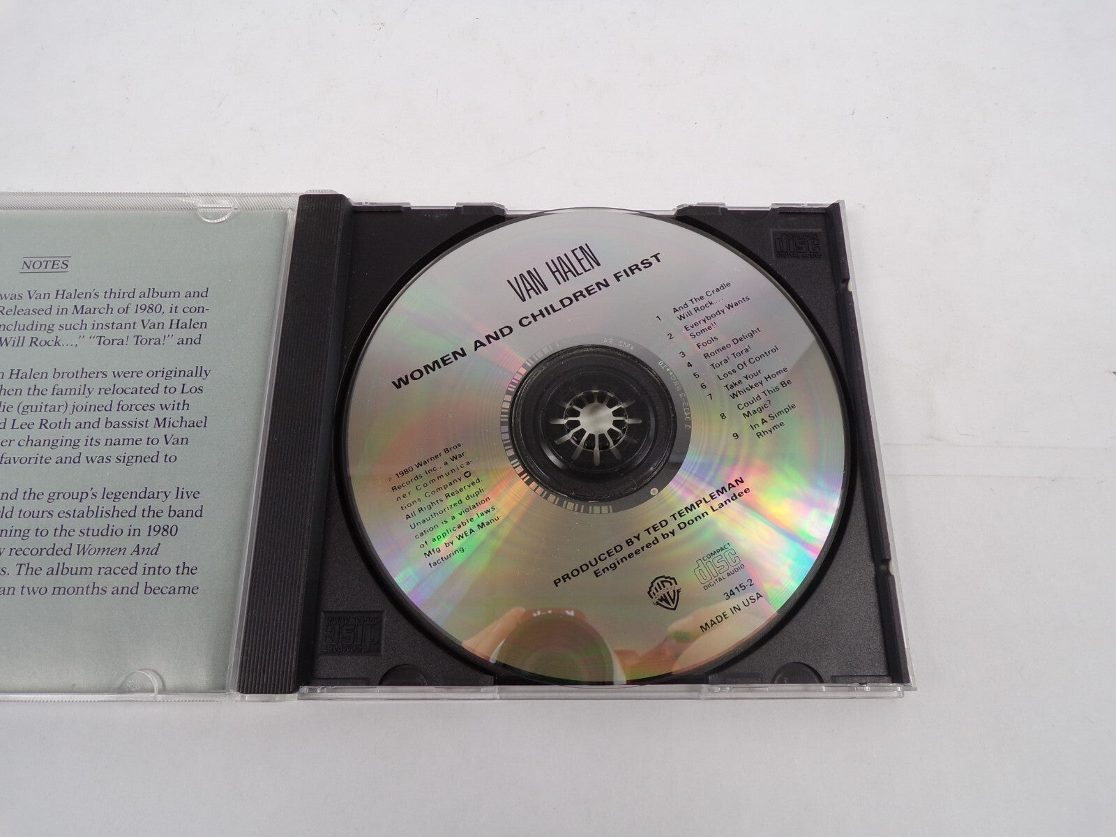 Van Halen Women And Children First And The Cradle Will Rock Everybody WantsCD#25