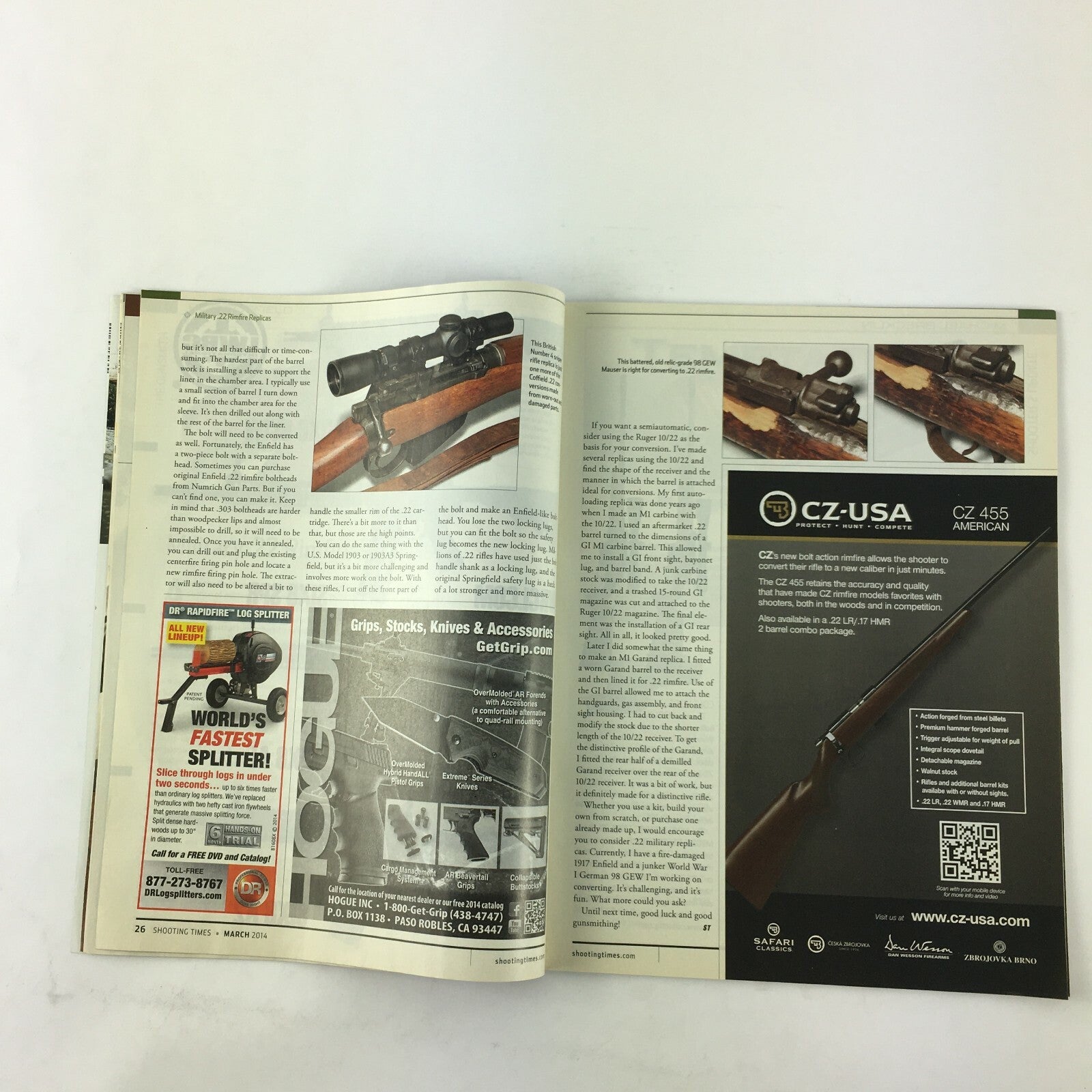 March 2014 Shooting Times Magazine All New ClocksC42.380 Colt's XSP.380 Mossberg