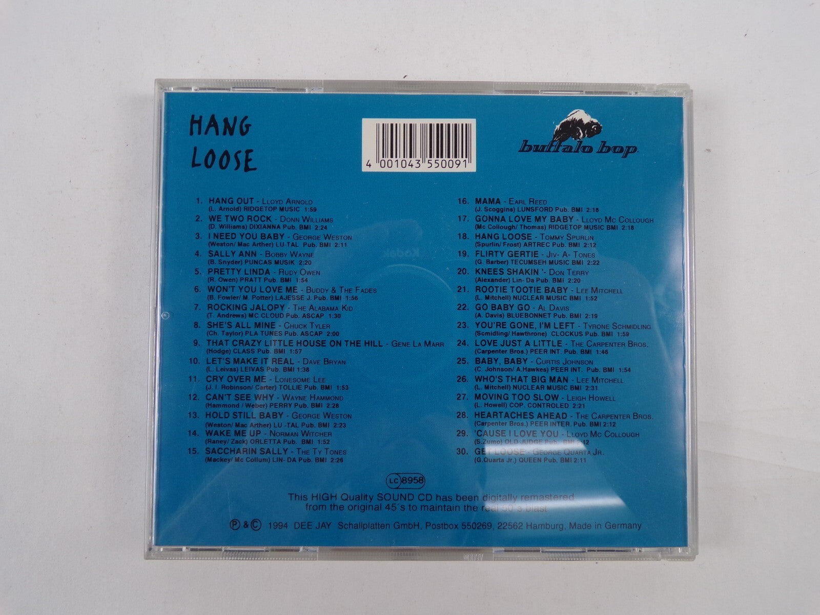 Hang Loose I Need You Saccharin Sally Pretty Linda Buffalo Bop CD #18