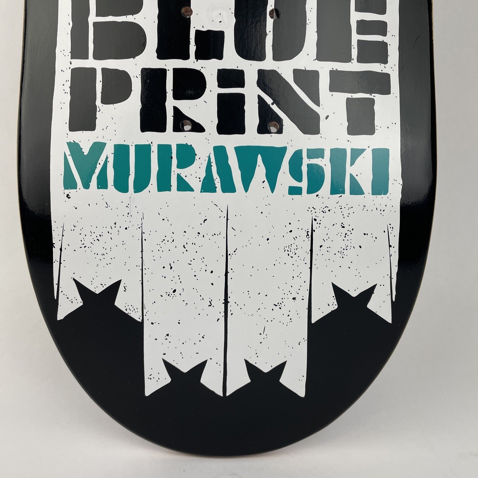 Vintage BLUEPRINT Skateboards Deck 7 7/8" Marty Murawski Babushka Purple Stain