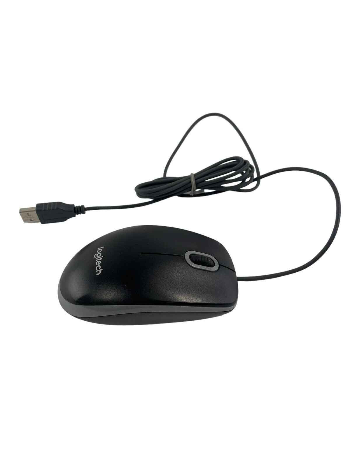 Logitech Wired USB Optical Mouse for Windows PC MAC & More M-U0026 - Black/Grey