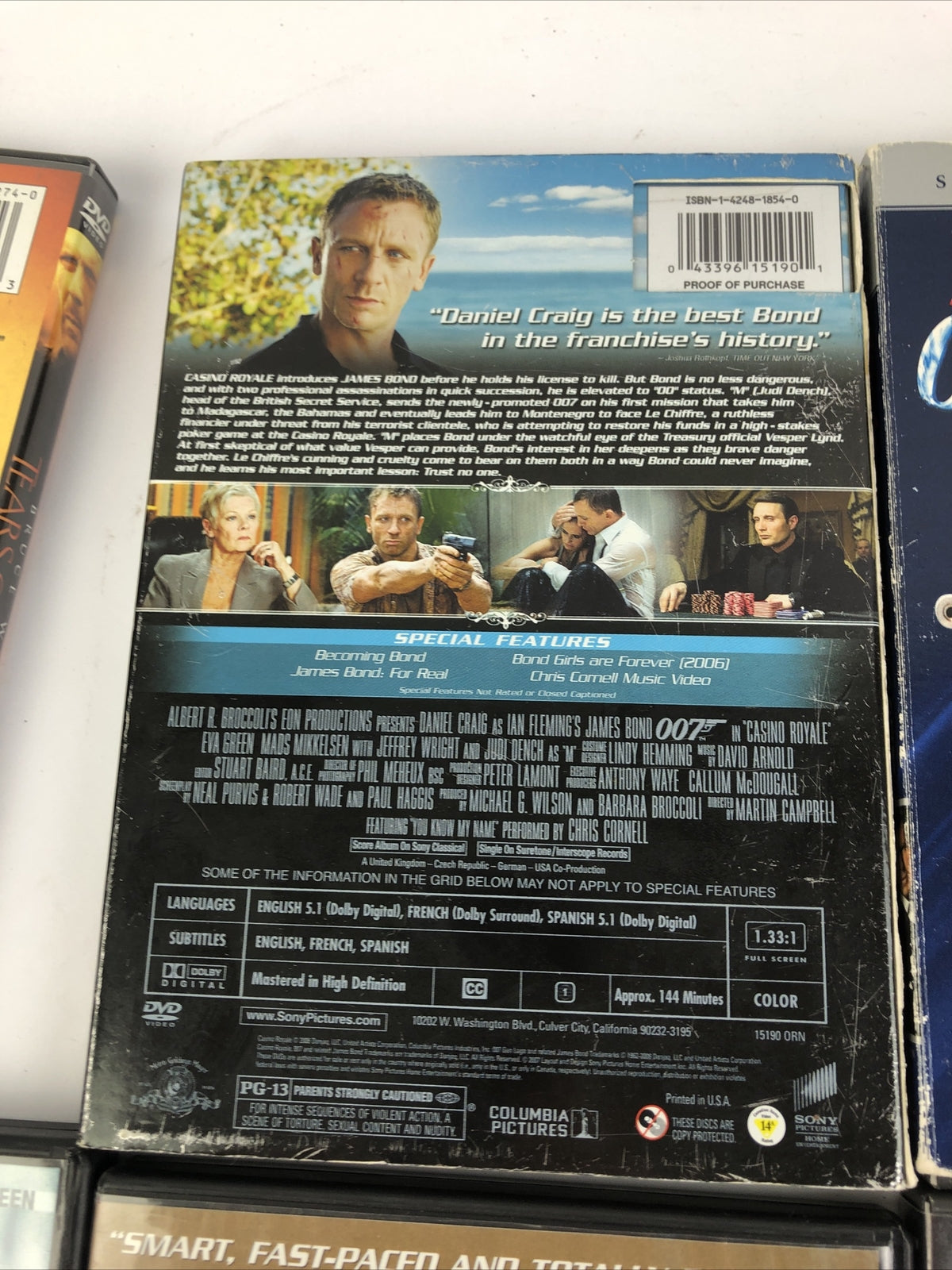 Action DVD Lot Of 6: The Bourne Supremacy,  Collateral,  007, Tears of the Sun