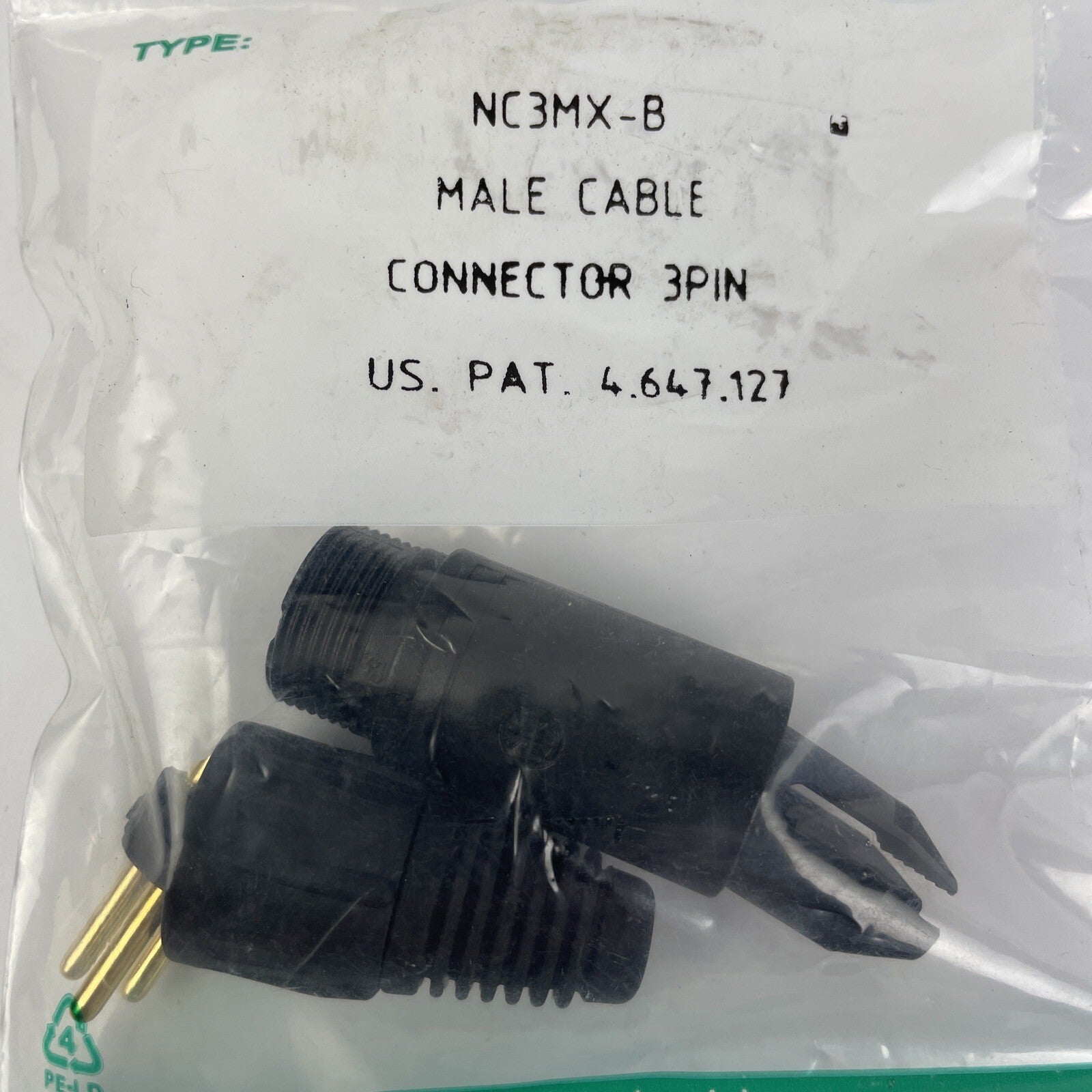 OEM Neutrik NC3MX-B 3 Pole Male XLR Cable Connector Connection - NEW SEALED