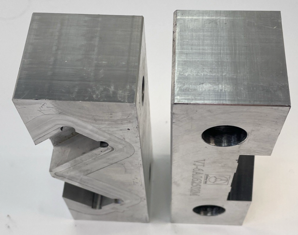 6" x  2" x 1.7/8" Machined Aluminum Vise Jaws For Kurt / Haas / Shars 6"  Vises