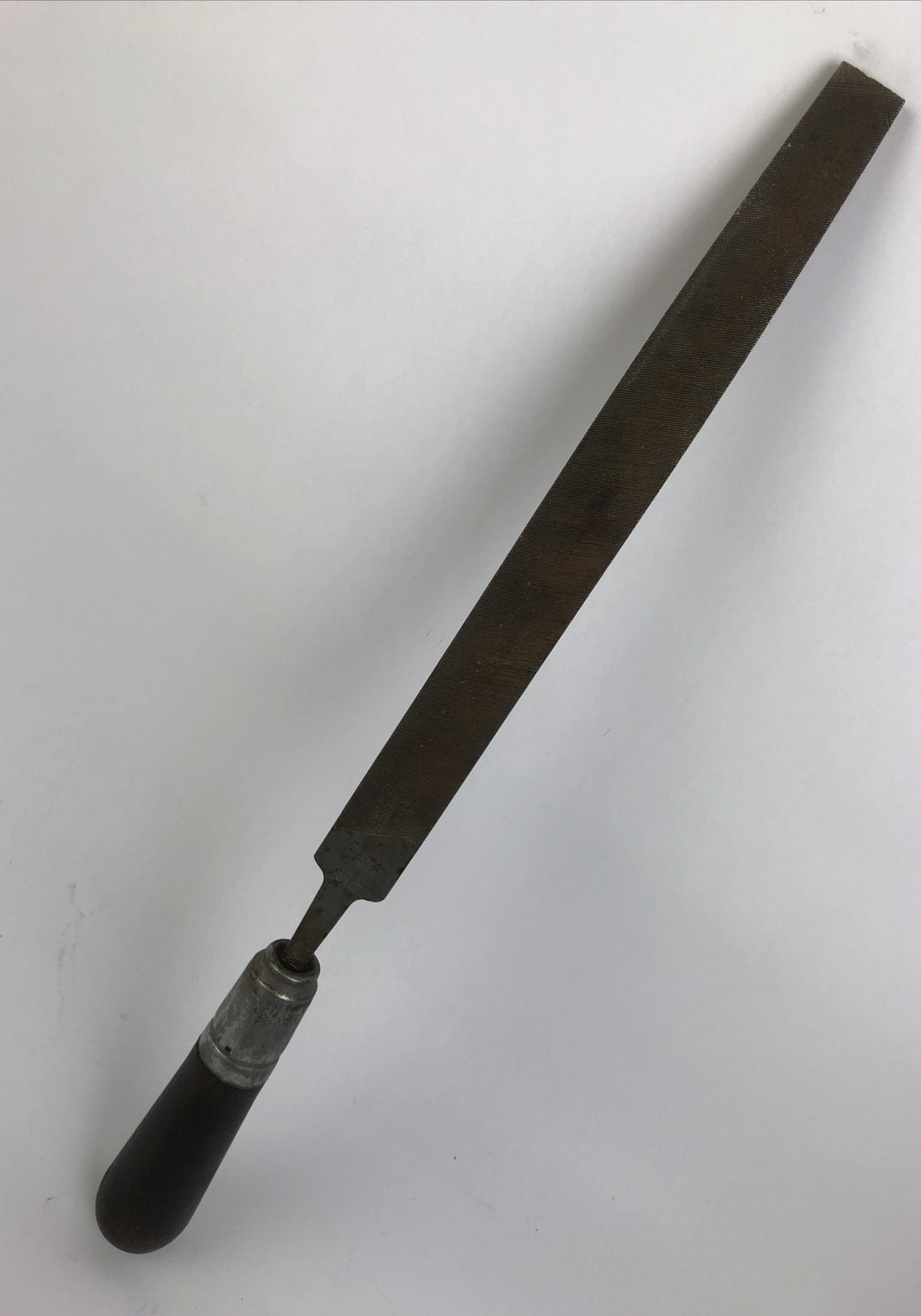 Vintage Wood Handle Heller Nucut File Smooth 10” (1”) Patented - Rare Find LOOK