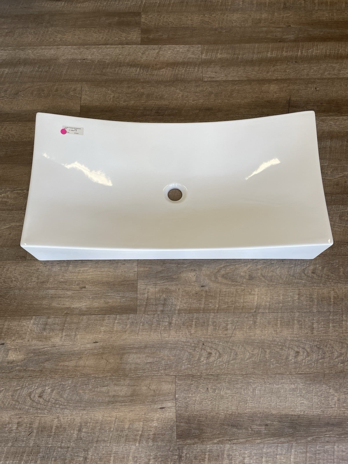 Scarabeo 8038 Tsunami 90 Rectangular Ceramic Wall Mounted Vessel Sink White