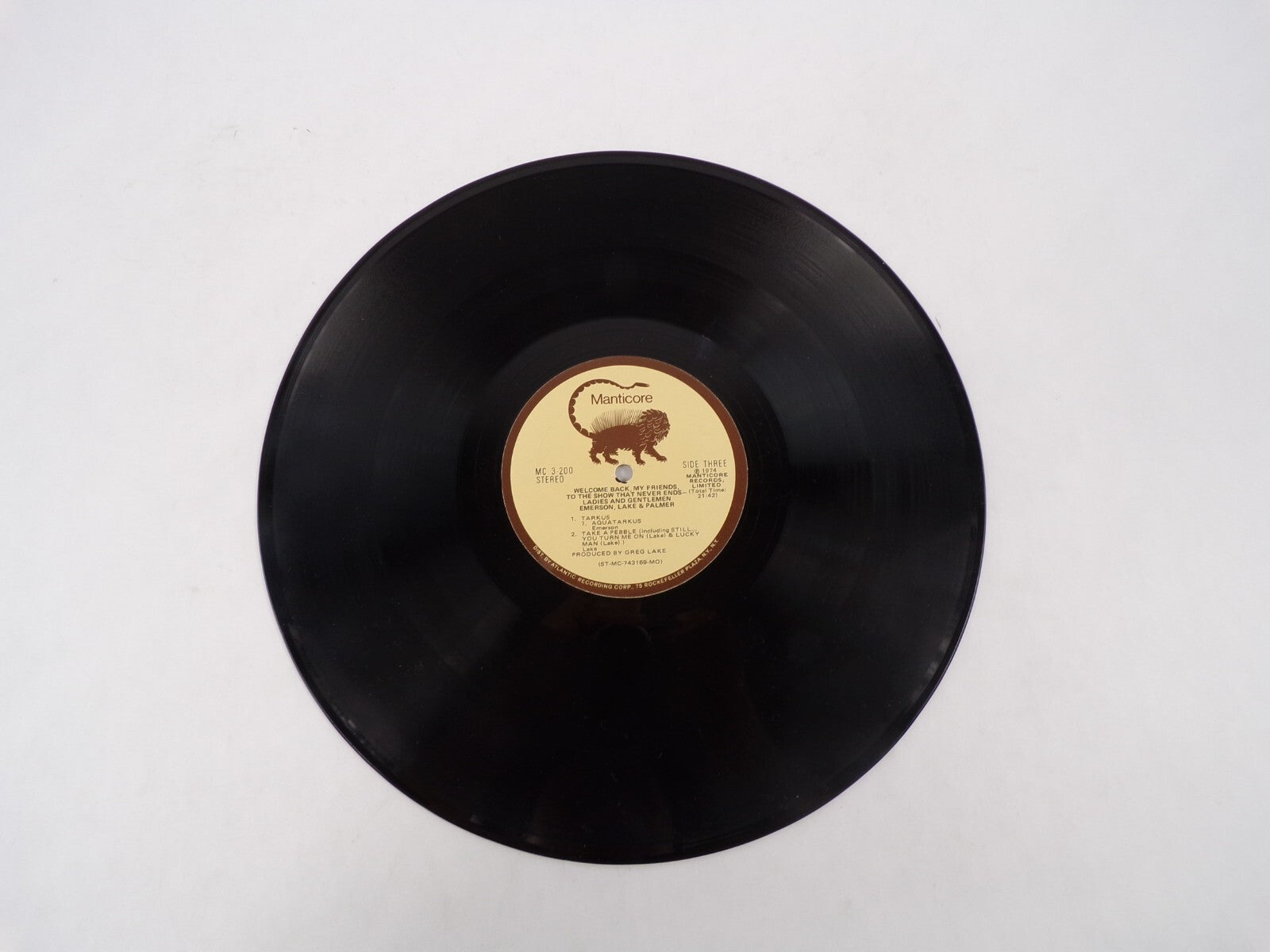 Emerson Lake & Palmer Hoedown Jerusalem Toccata Vinyl Record