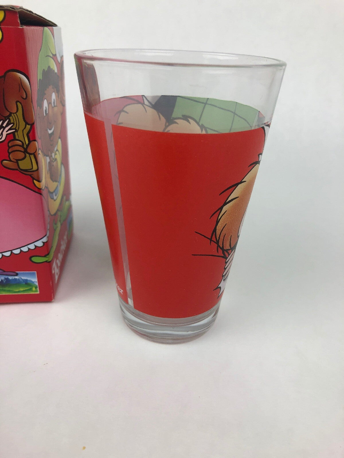 Loacker Wafers Elf 5-inch clear glass tumbler new in original box.