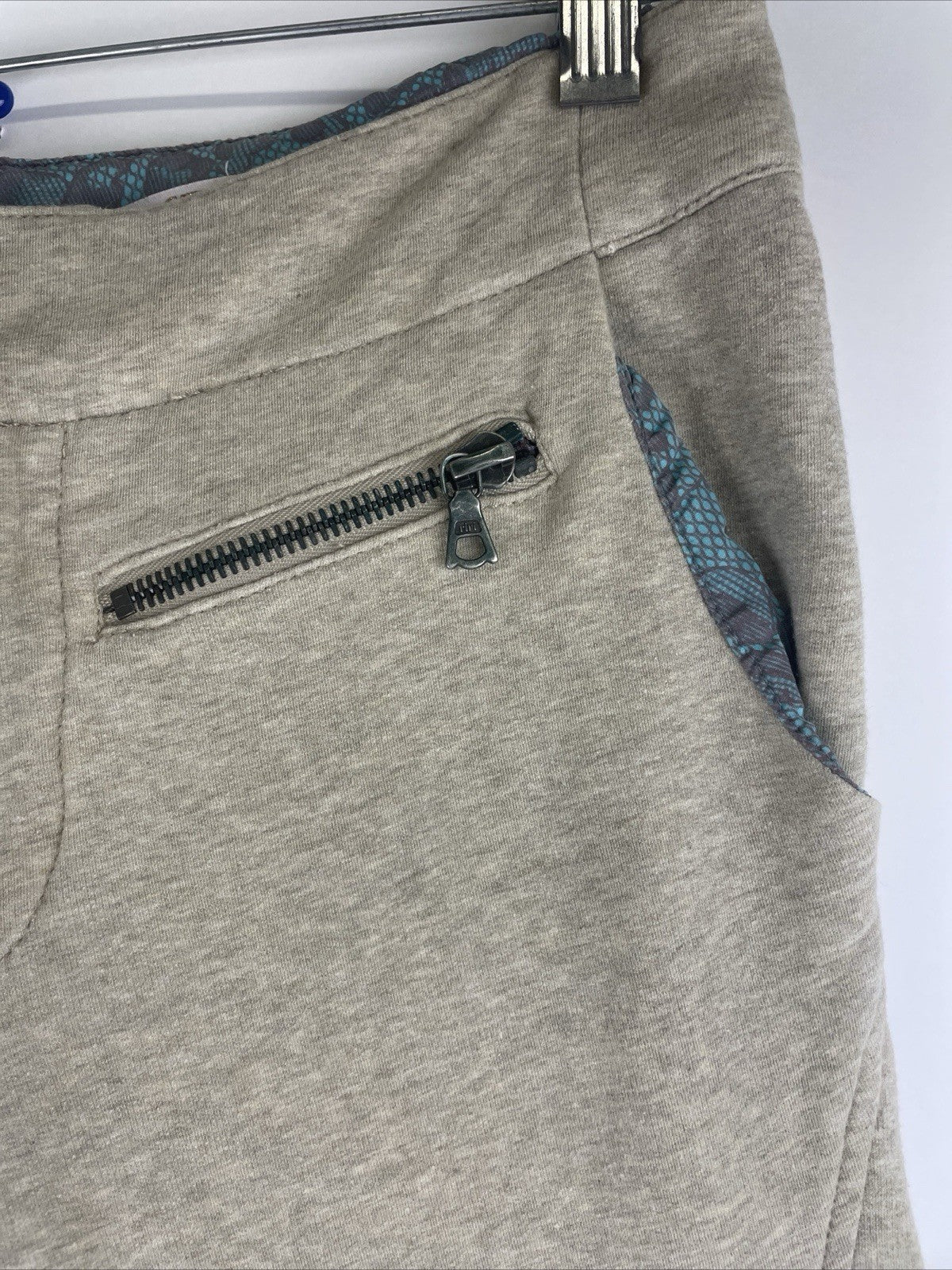 La ROK Designer Low Rise Bootcut 5 Pocket Sweatpants w Zipper Size 0 Y2K