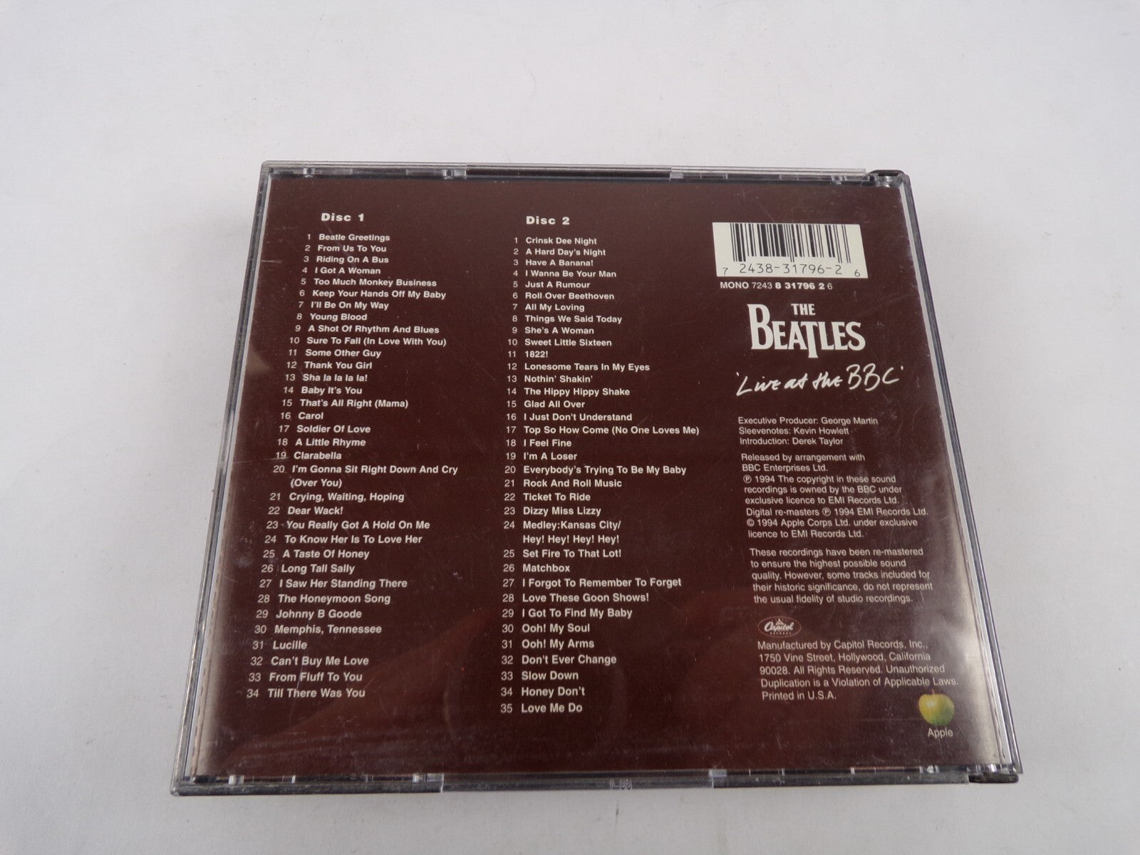 The Beatles Live At The bbc From Us To You I Got A Woman Yong Blood Carol D#27