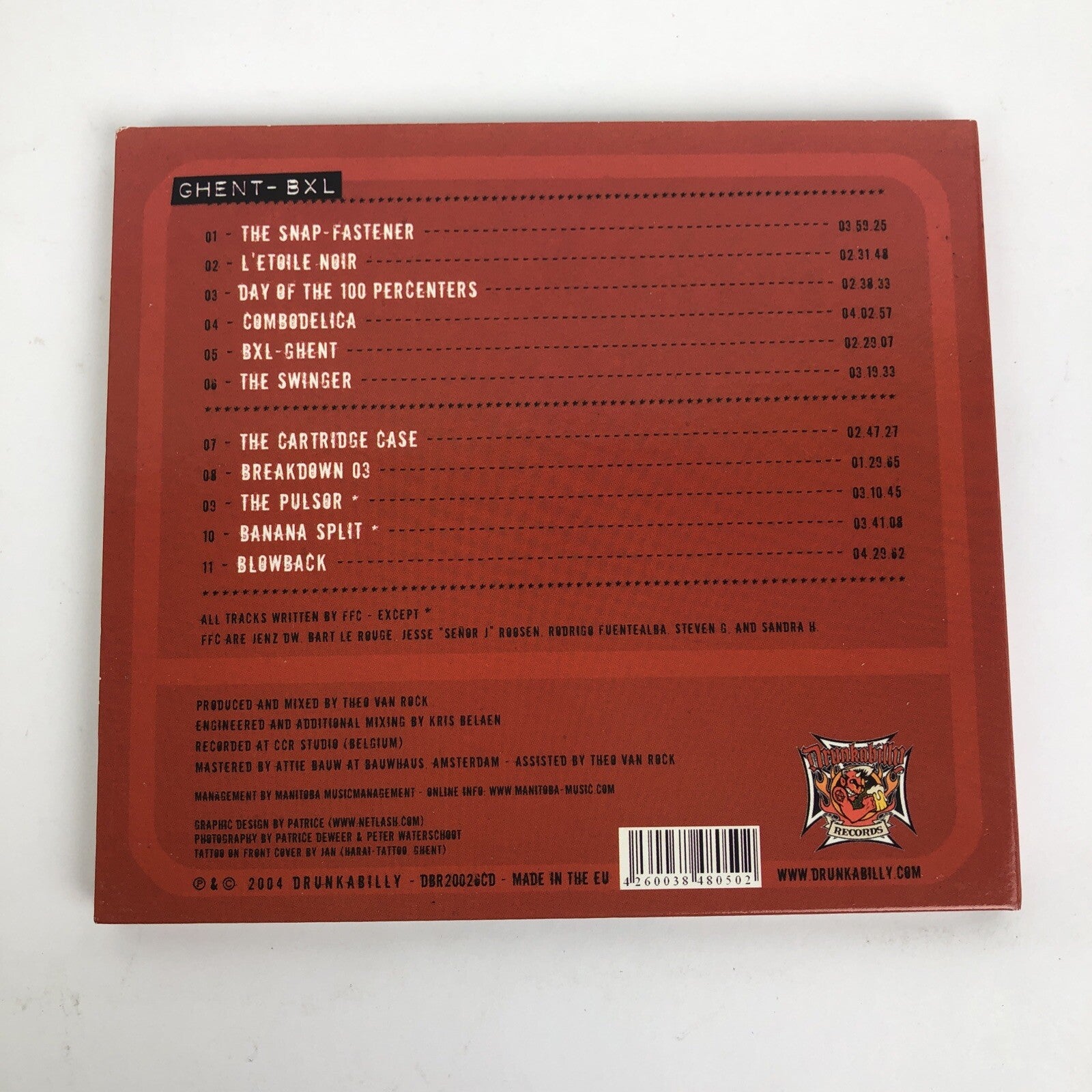 Fifty Foot Combo " Ghent-BXL " (CD, Drunkabilly, Belgium) Garage Surf MINT    #9