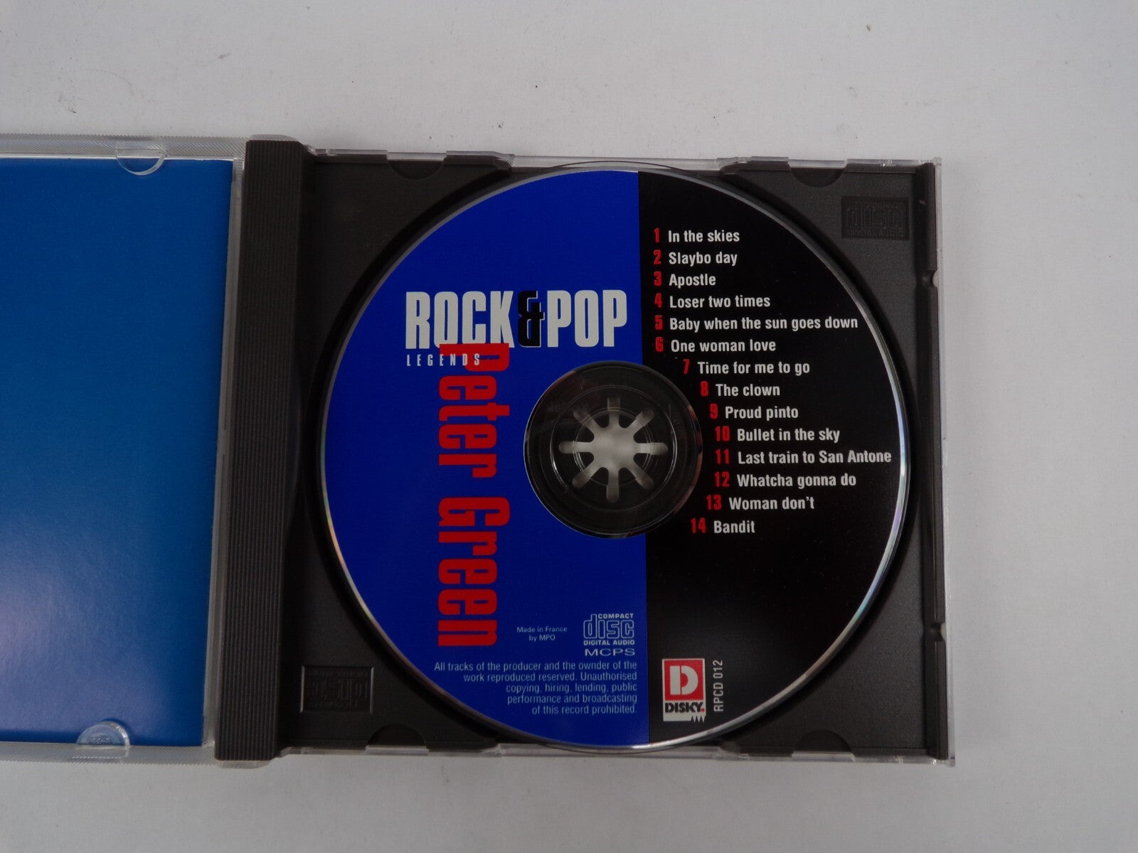 Rock & Pop Legends Peter Green  In The Skies Slaybo day Apotle Bandit CD#38