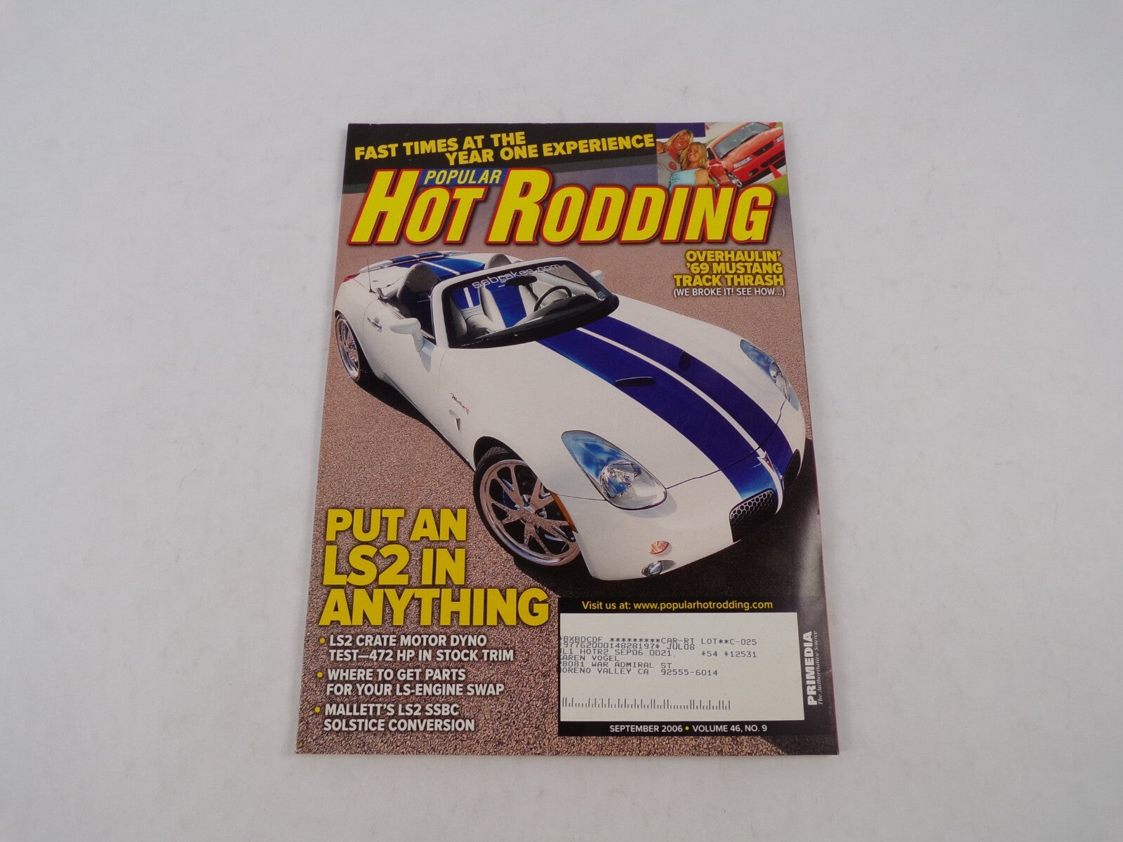 July 2008 Hot Rodding Magazine Put LS2 In Anything LS2 Crate Motor DYNO Test-