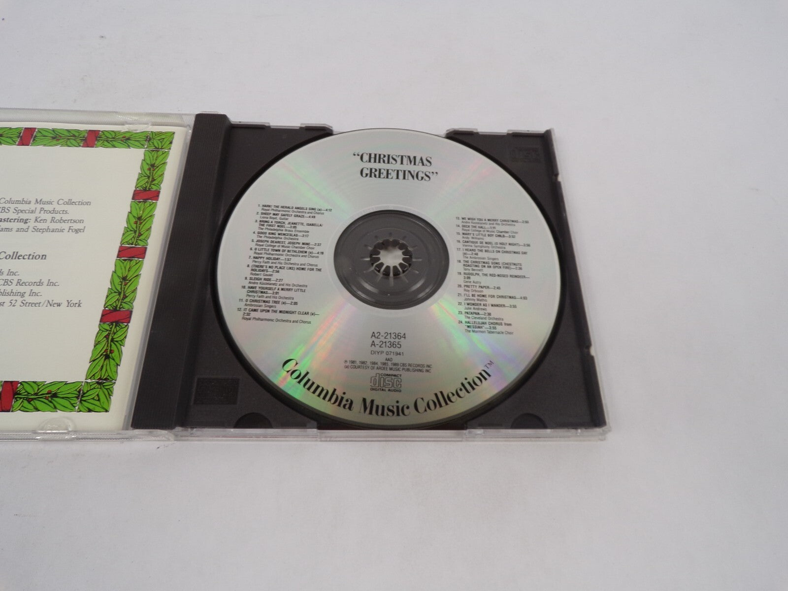 Christmas Greetings Gene Autty Johnny Mathis Roy Orbison Placido Domingo CD#70