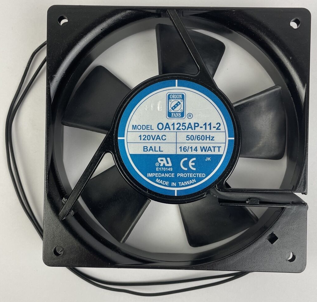 ORION FANS Model OA125AP-11-2 120VAC 50/60Hz 16/14 WATT Ball Bearing E P - NEW