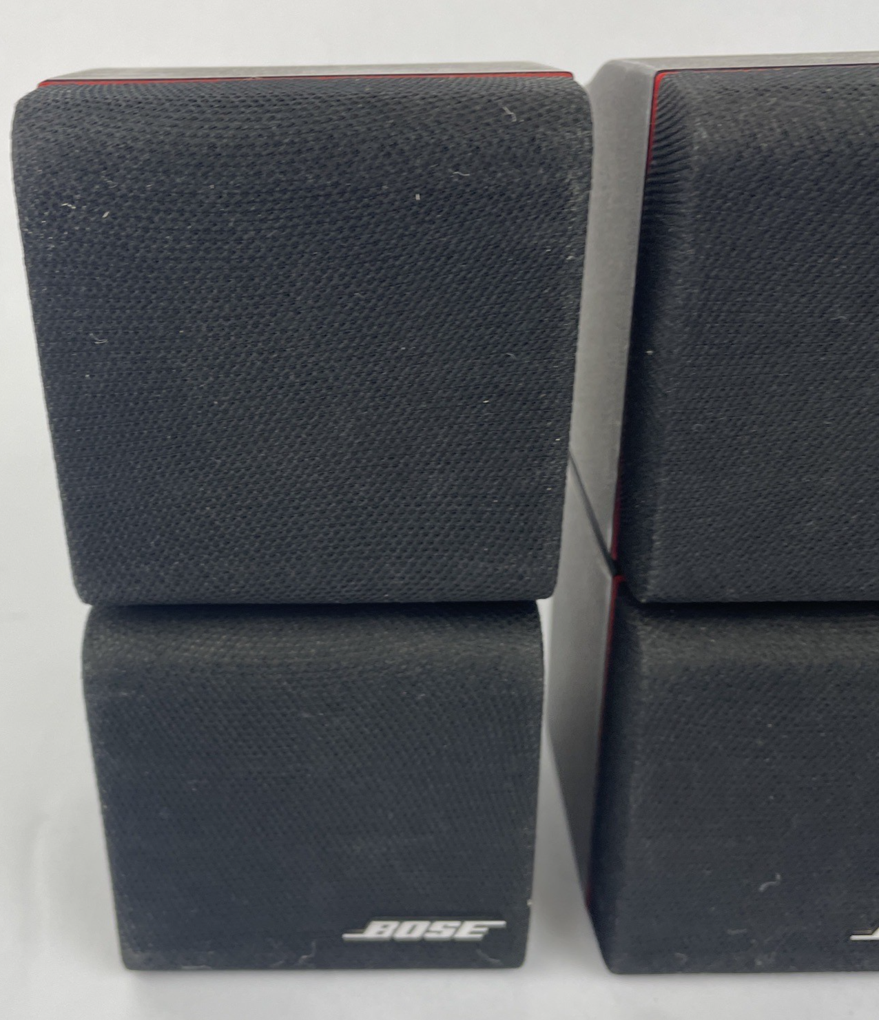 OEM Bose Acoustimass Redline Classic Double Cube Speakers Black Set Of 3