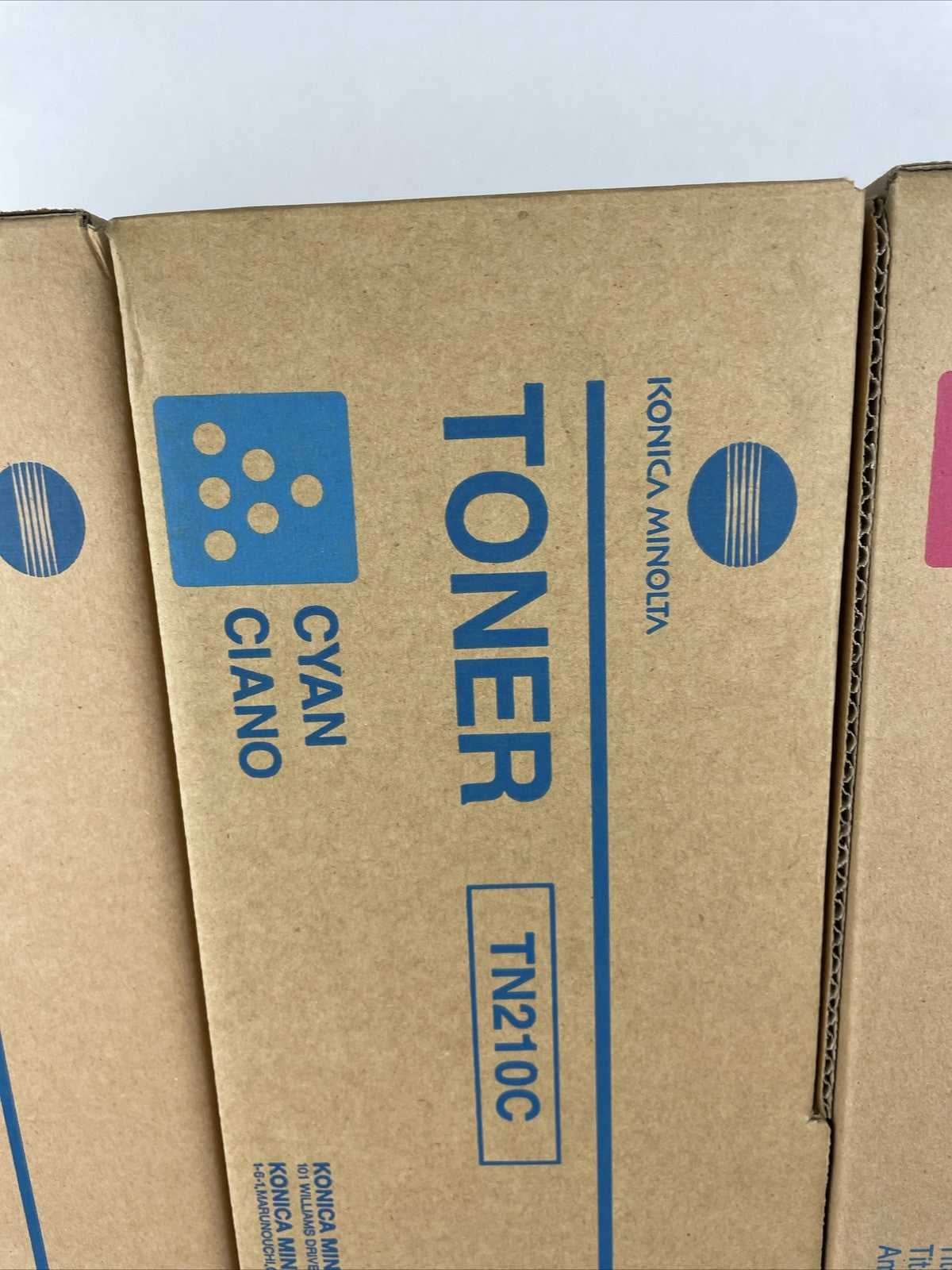 4 New Sealed Genuine Konica Minolta TN210C TN210Y TN210M TN210K Toner Cartridge