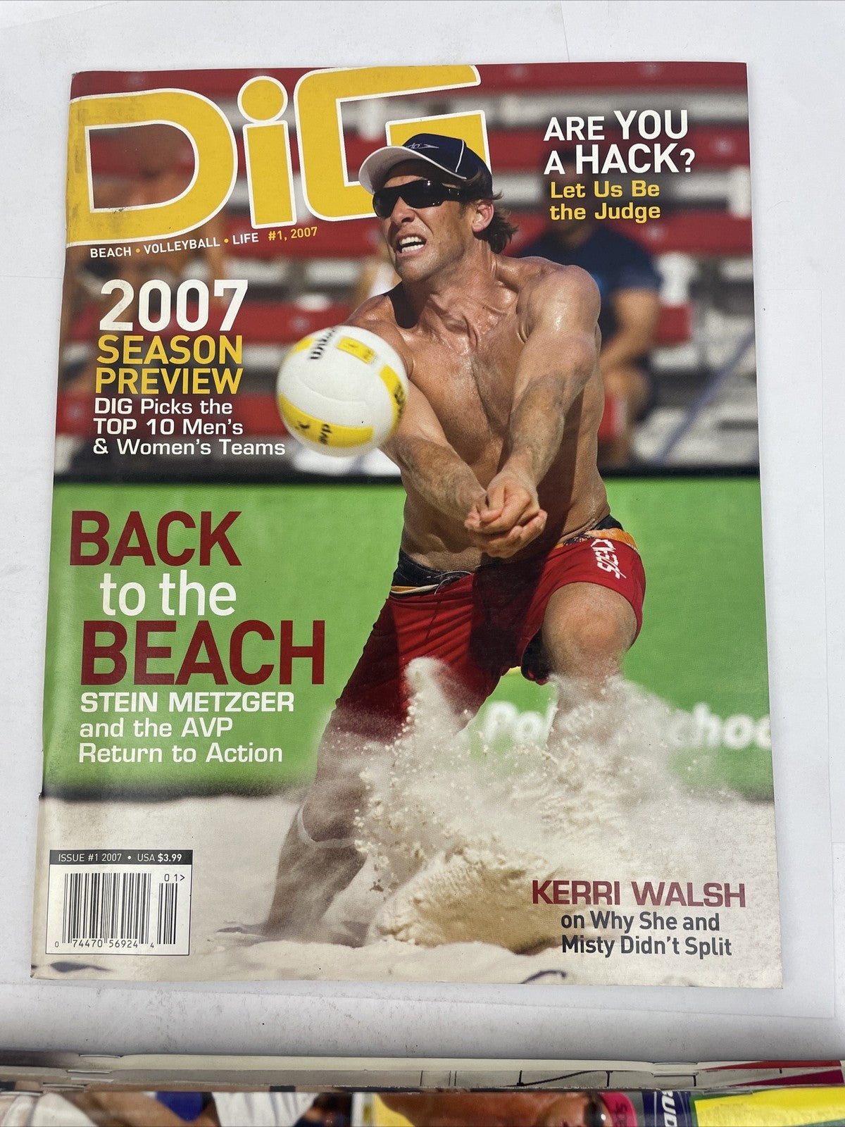 Lot Of 6 x 2007 " DiG " Beach Volleyball Life Magazine #1 - #6 Photo Issue