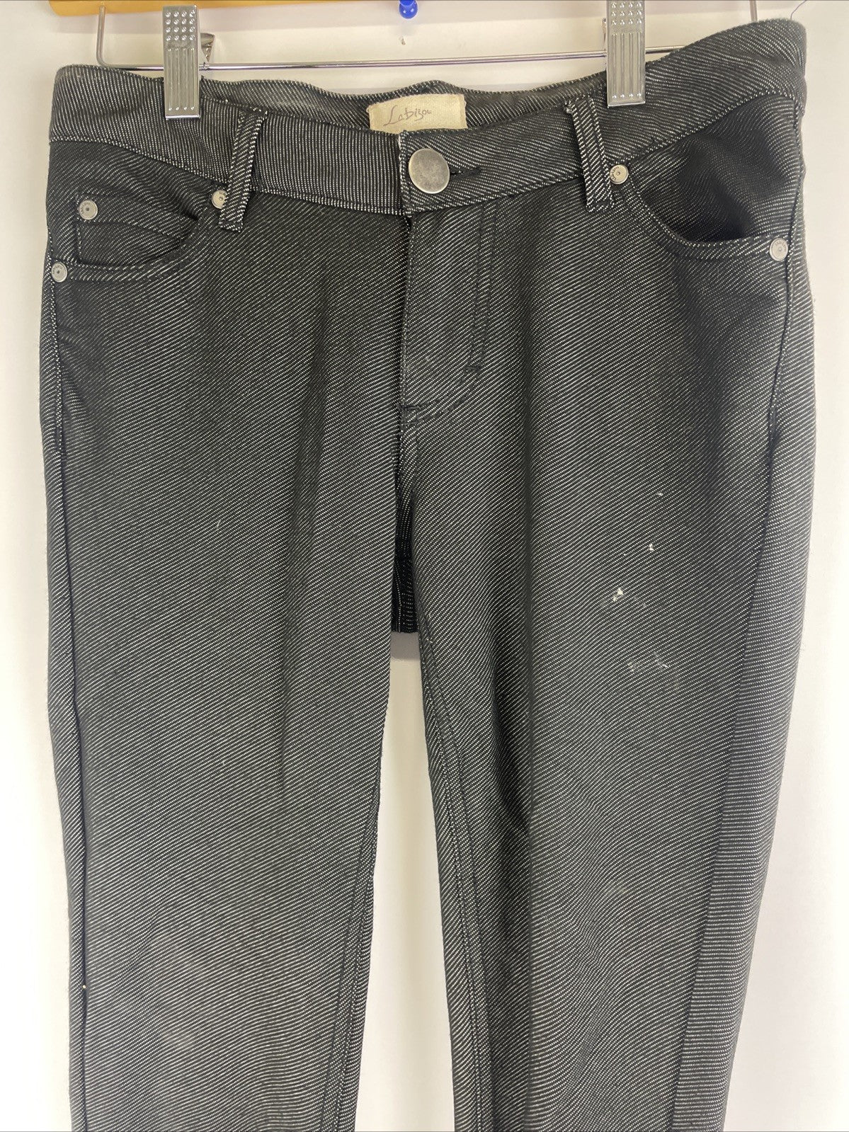 2 x Lebijou Los Angeles Designer Low Rise Skinny Soft Denim Jeans Sz Small VGC