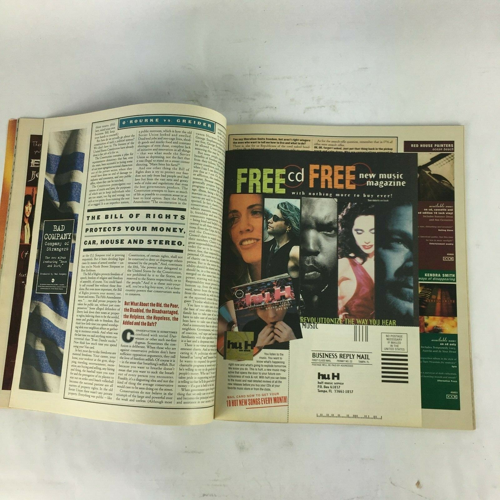 July 1995 RollingStone Magazine Jim Carrey Bare Facts and Shocking Revelations