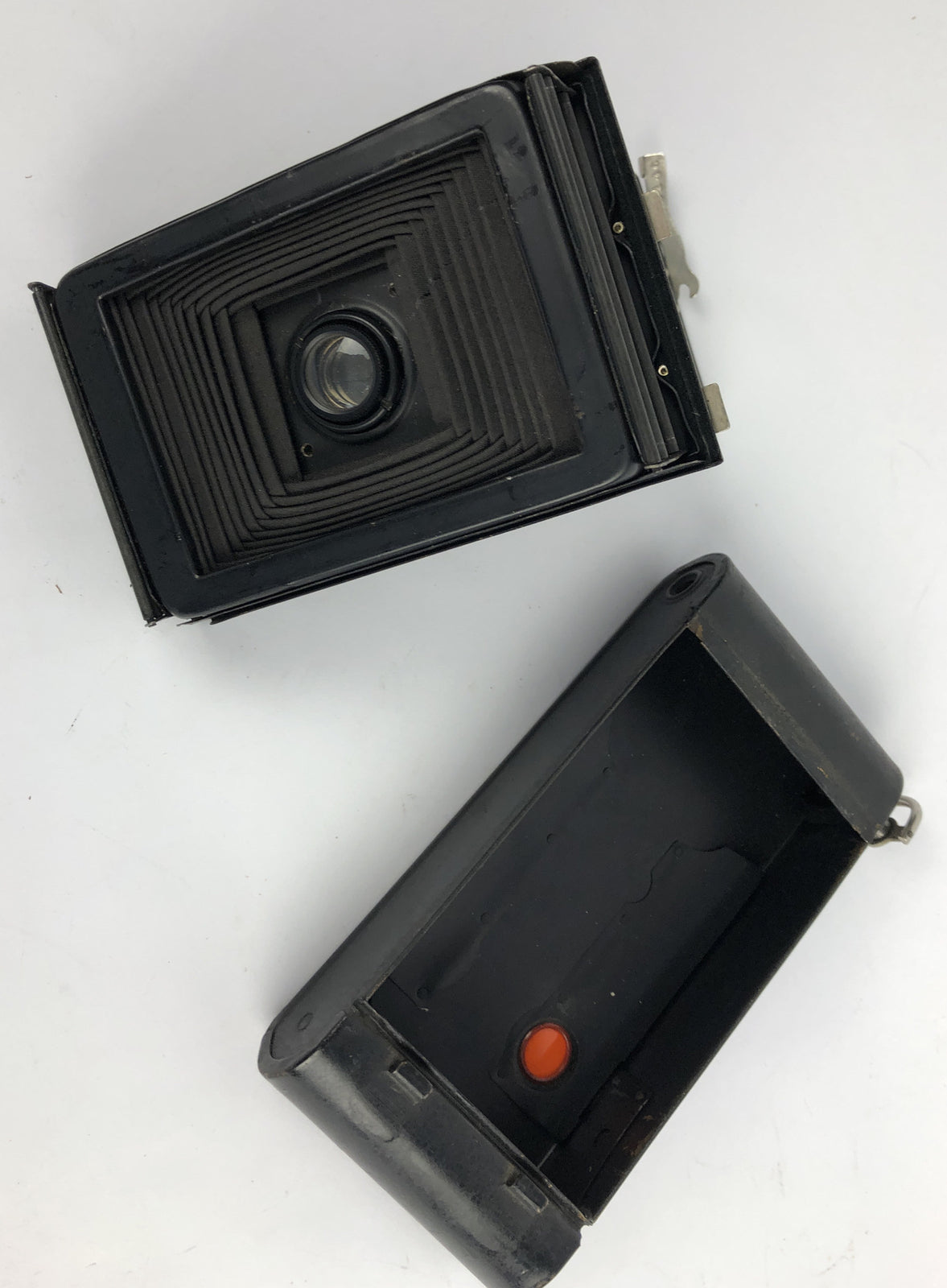 Eastman Kodak Hawk Eye Shutter Model B NO. 2A Folding Vintage Camera & Case 1914