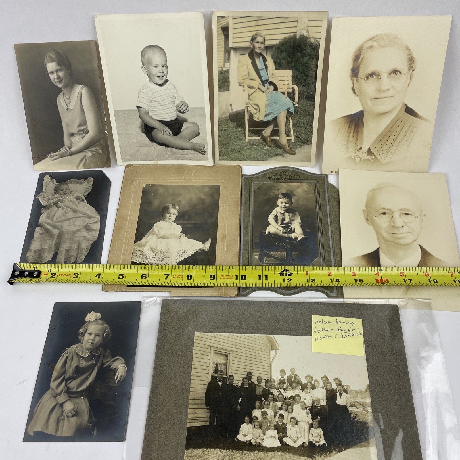 Lot of 10 Antique Daguerreotype & Tin Type Ferrotype Portrait Photographs 1800s