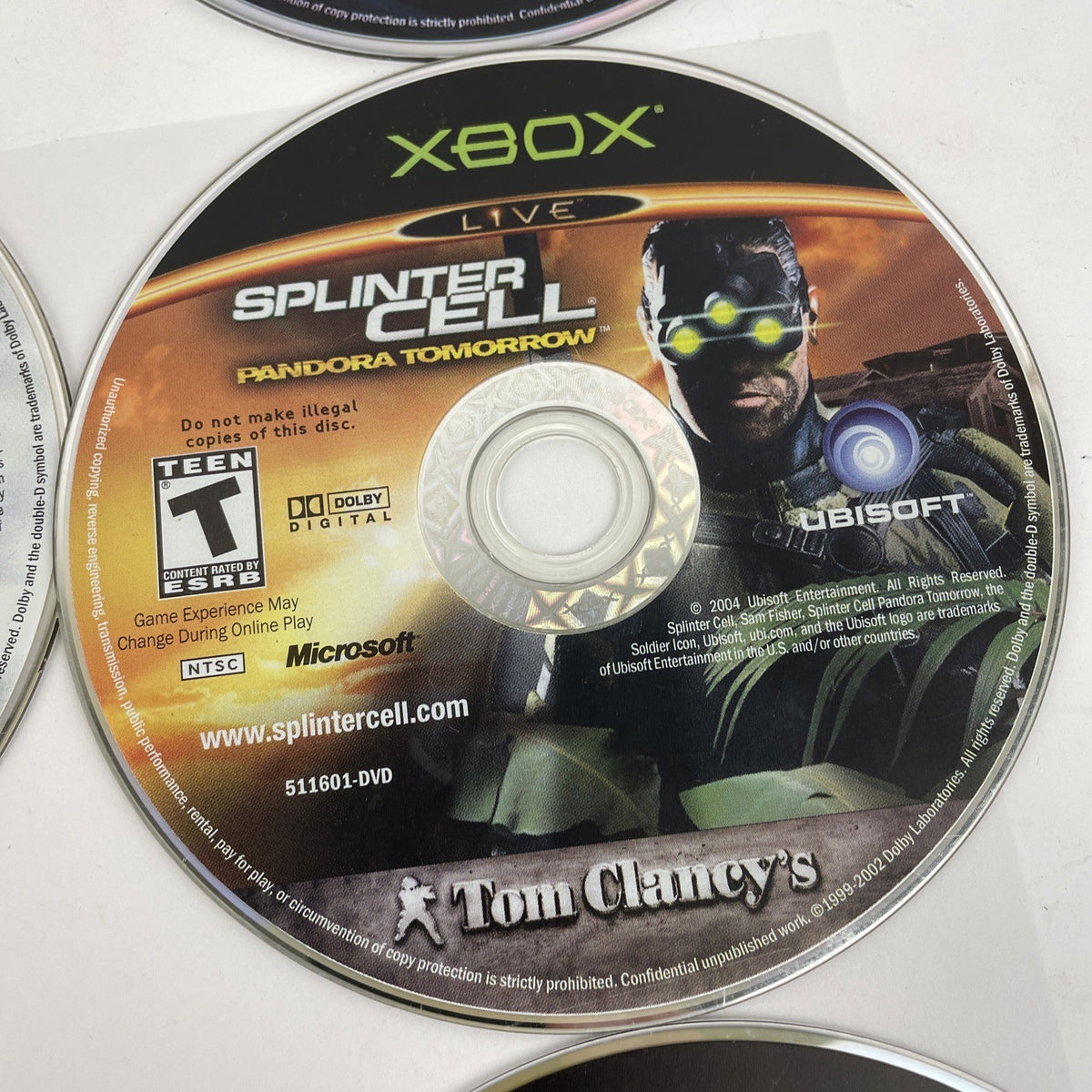 Lot of 8 Microsoft Xbox Video Games  Splinter Cell GT2000 007 AUF Ghost Recon ++