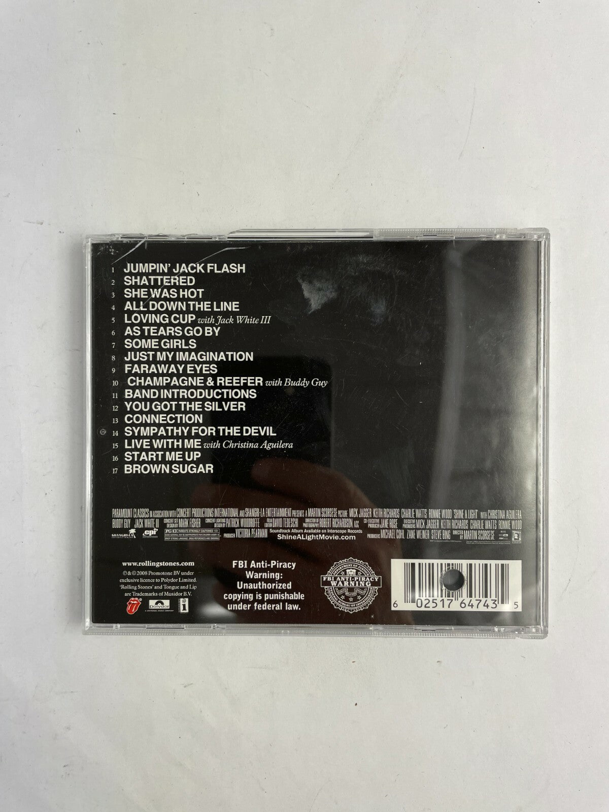 Rolling Stones Martin Scorsese Shine A Light Disc Q11