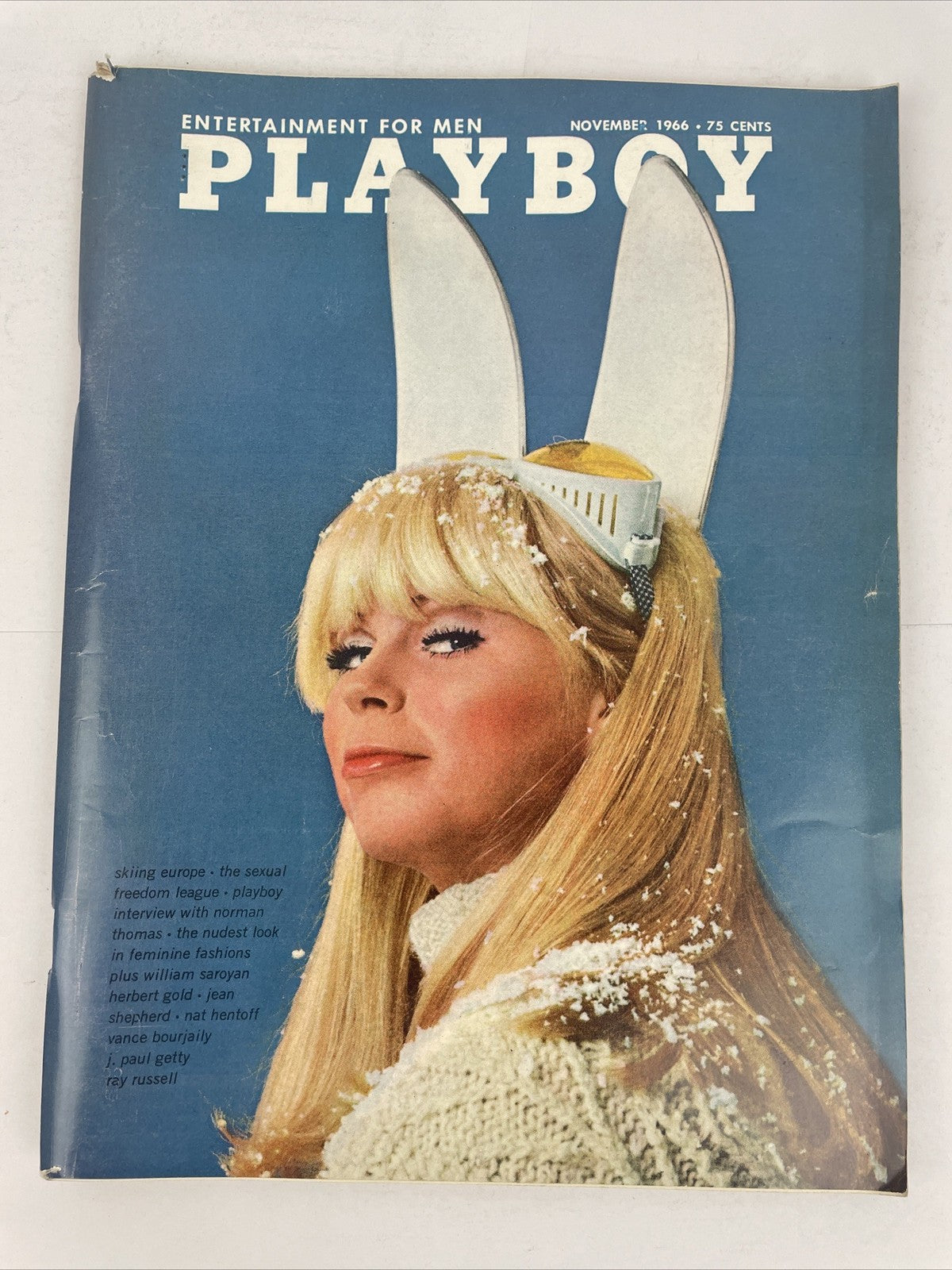 Playboy Magazine November 1966 • Playmate Lisa Baker Centerfold Sex in Cinema  B