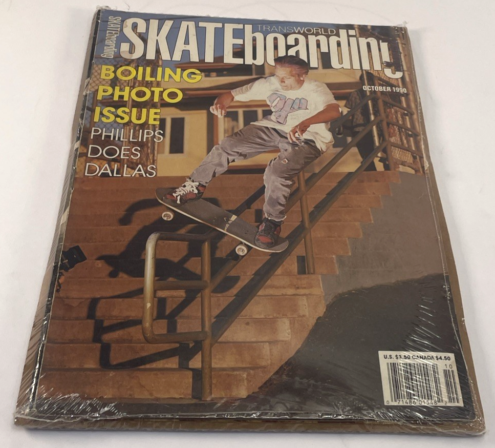 Transworld Skateboarding October 1990 Photo Issue Natas Kaupas Cover VGC