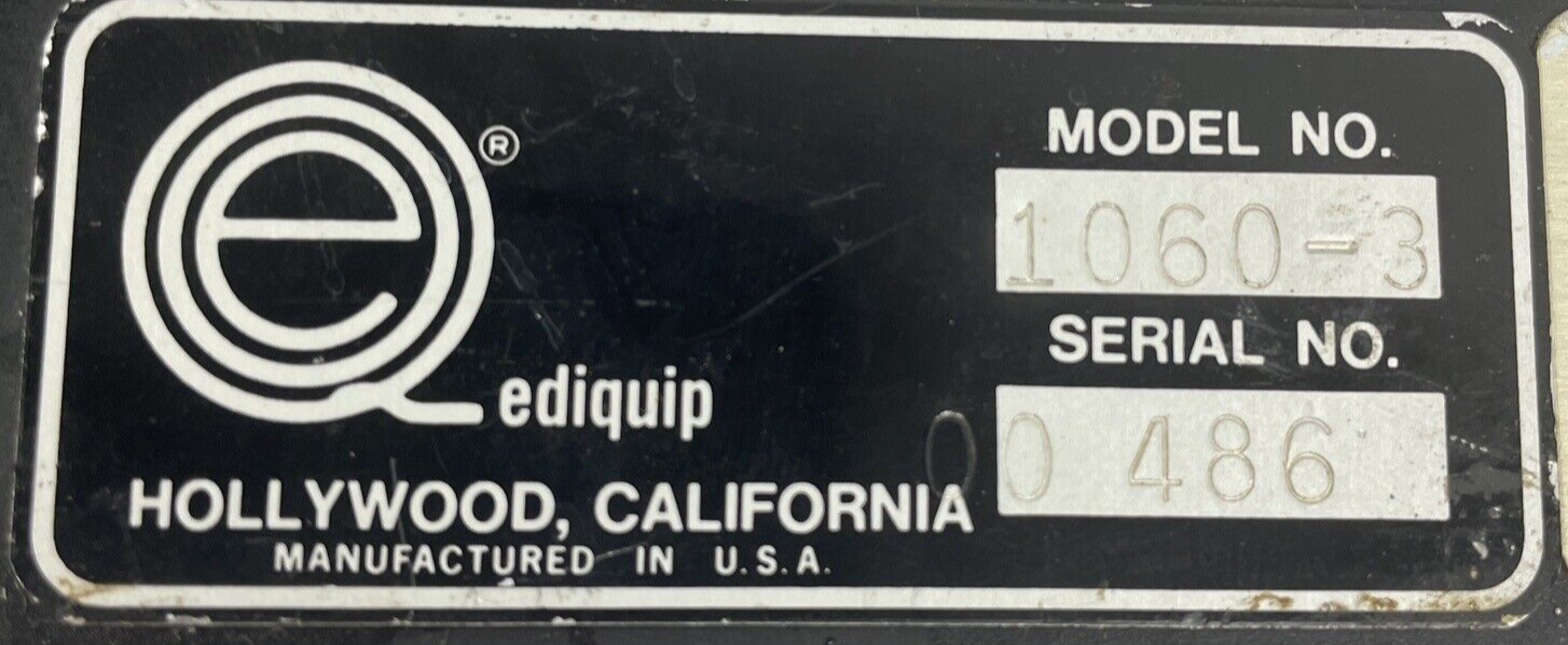VINTAGE QTS EDIQUIP HOLLYWOOD CUT FILM SPLICER as is for parts or repair LOOK