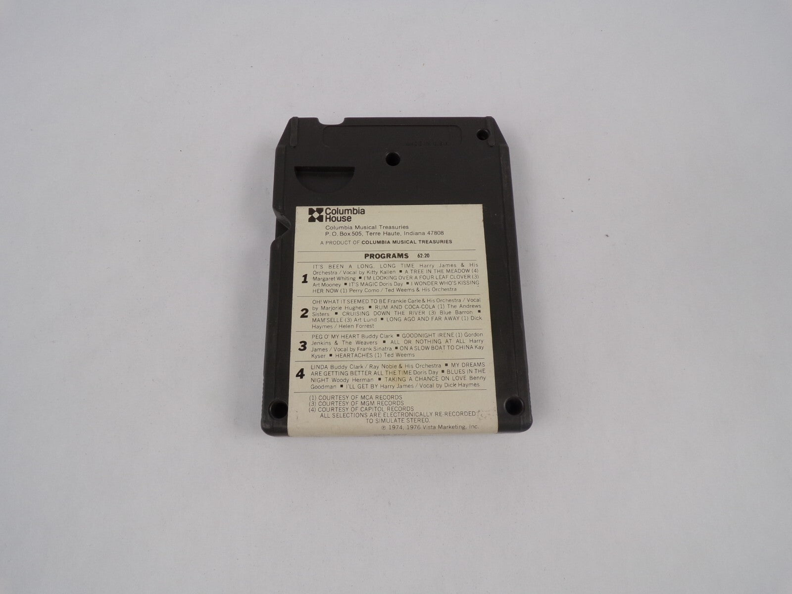 The Music Of Long Ago and Far Away Taking A Chance On Love Stereo Tape Cartridge