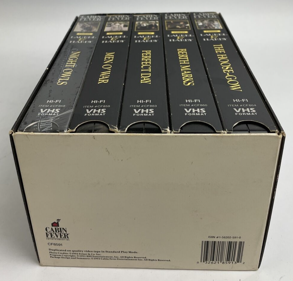 Laurel & Hardy VHS Box Set 1991 Comedy Award-Winning Colorization One is New